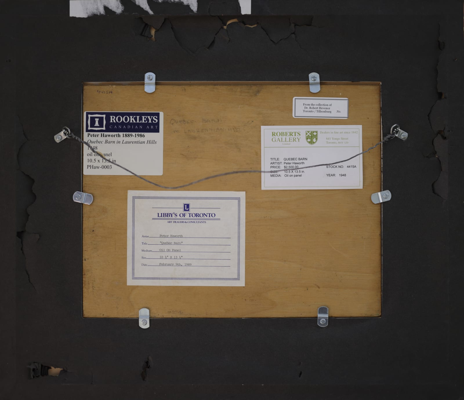 Peter Haworth, Quebec Barn in Laurentian Hills, 1948