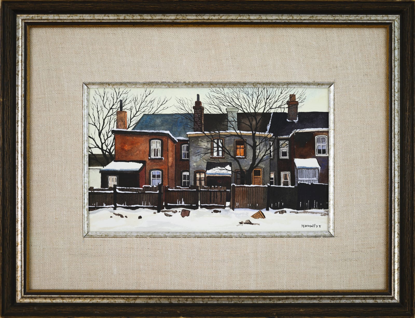 John Kasyn, Winter on Eastern Ave, 1975