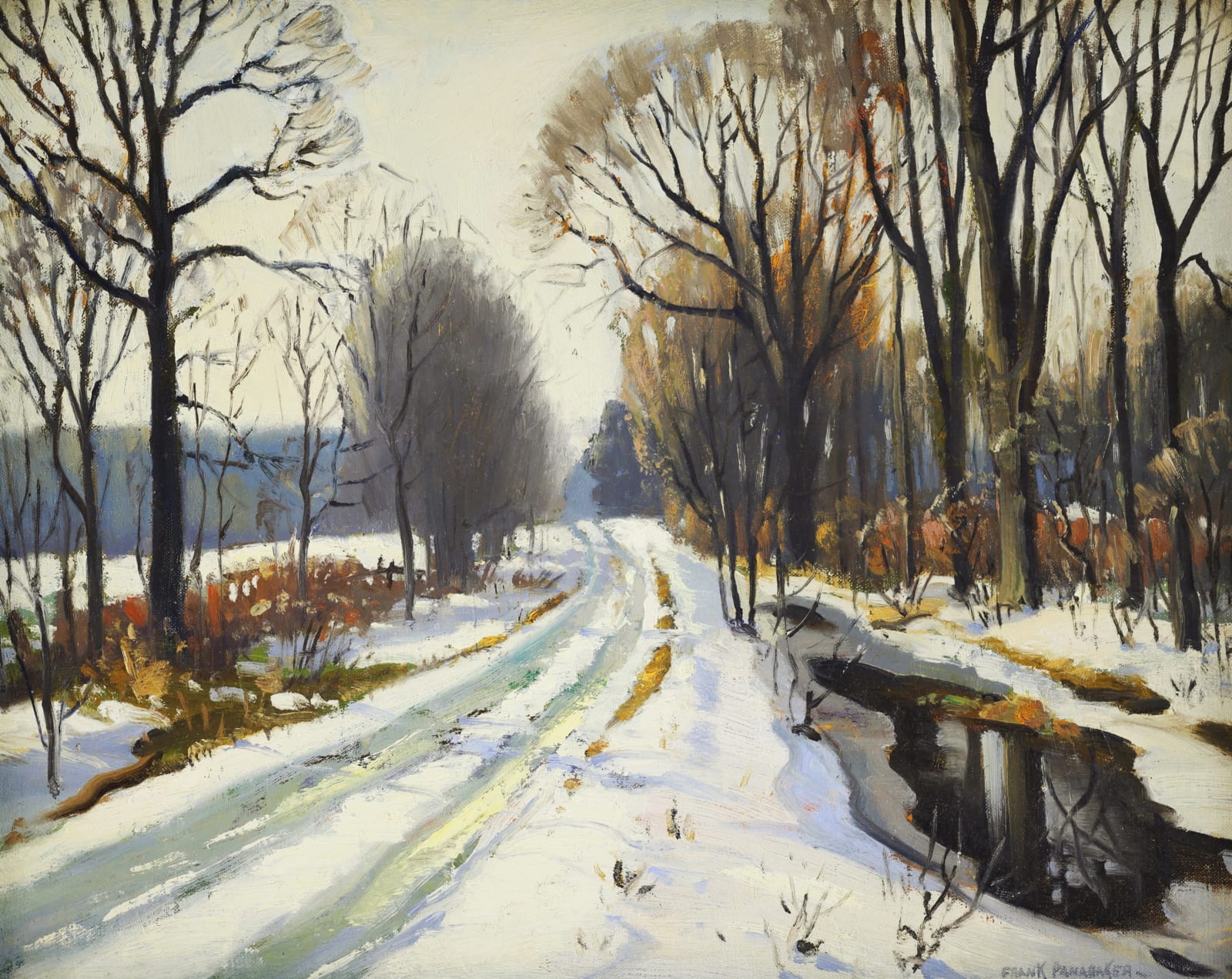 Frank Panabaker, Backroad by the Bare Woods, c 1950