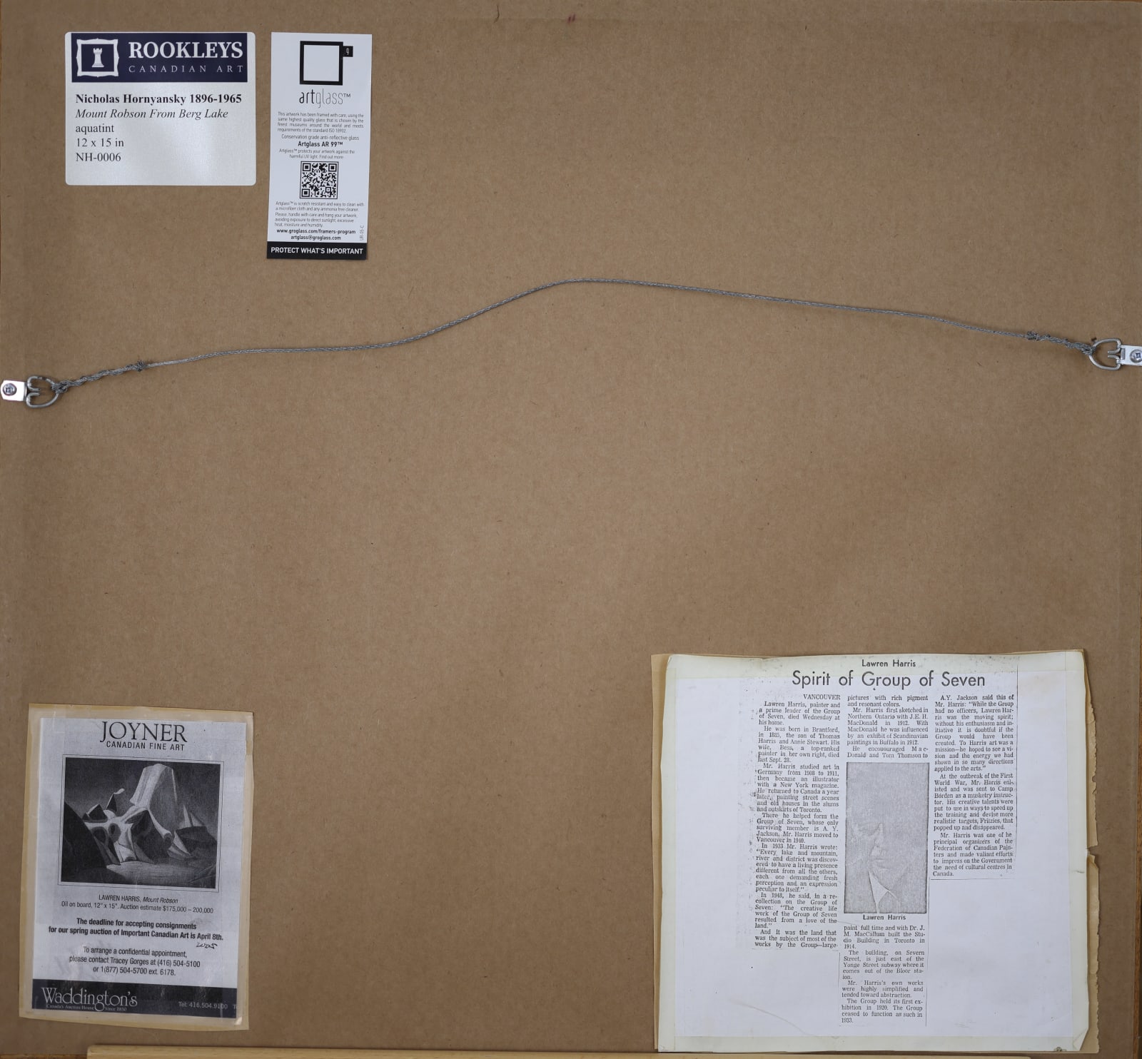 Nicholas Hornyansky, Mount Robson From Berg Lake