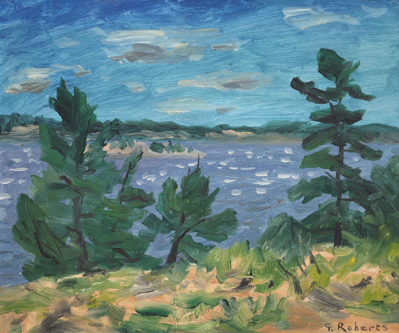 Goodridge Roberts, Summer by the Water, c 1965