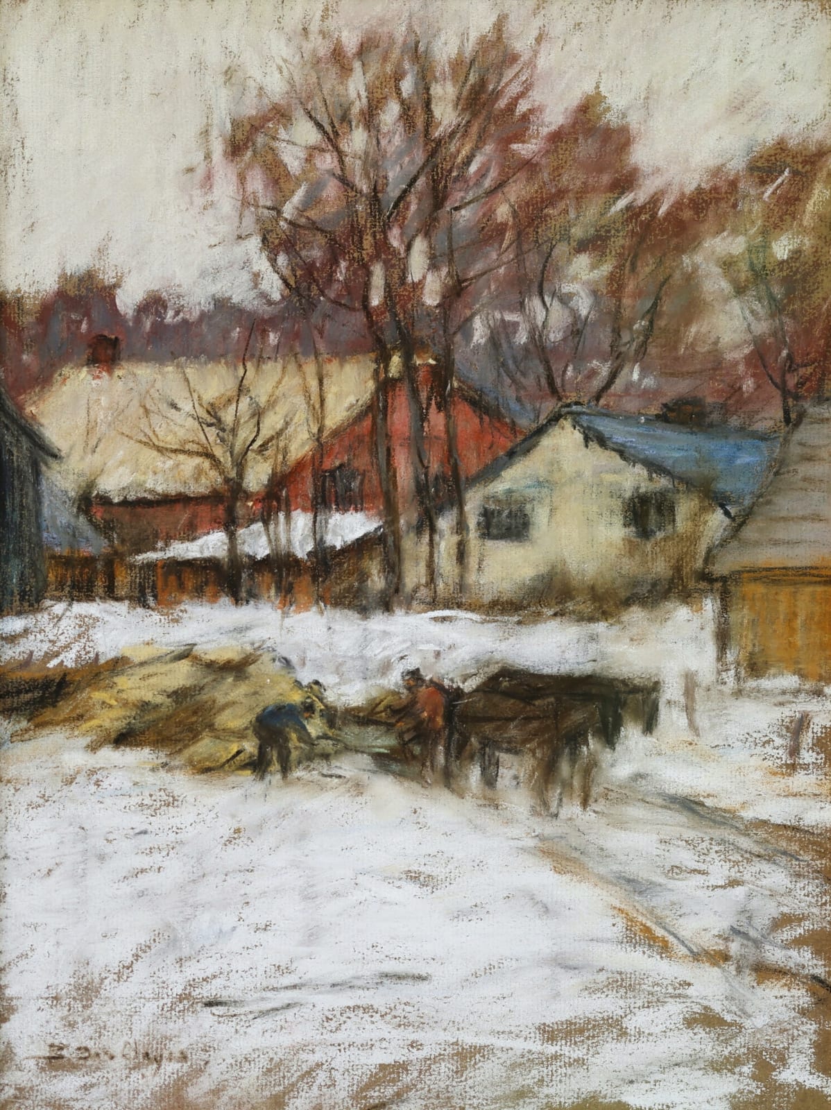 Berthe Des Clayes, Farm Work, c 1918