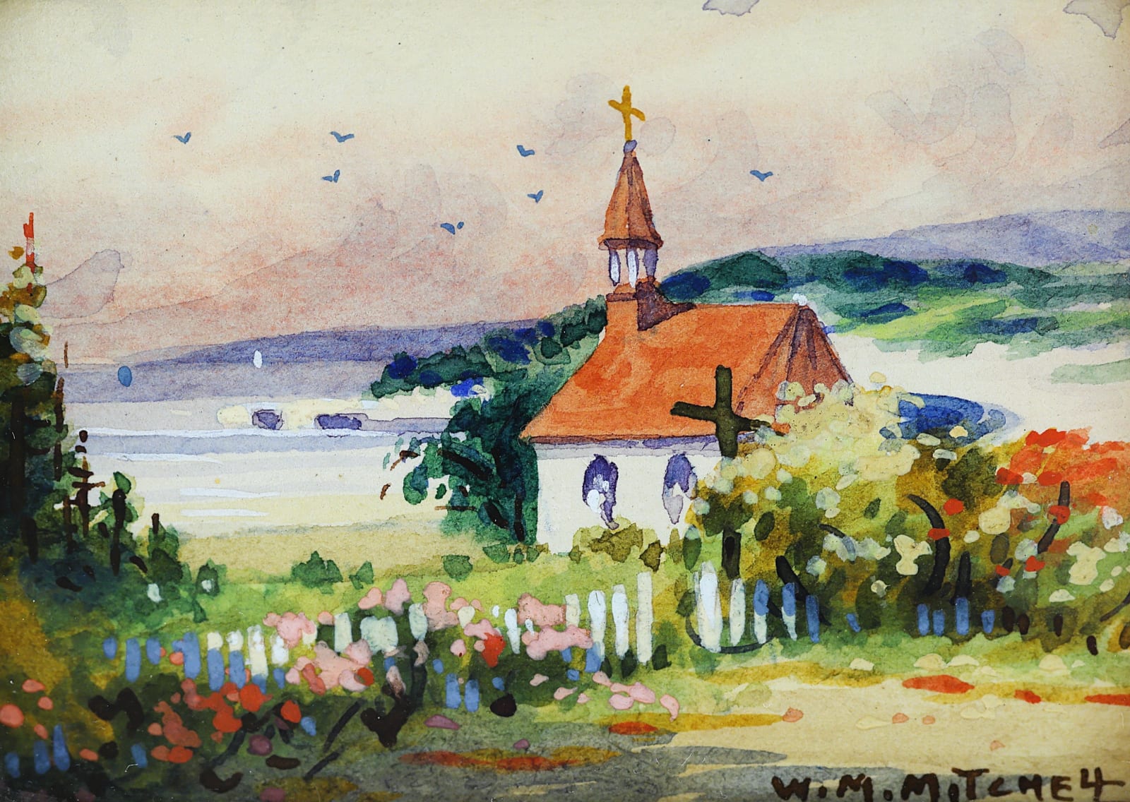 Willard Morse Mitchell, At The Mouth Of The Historic Saguenay River, c 1940