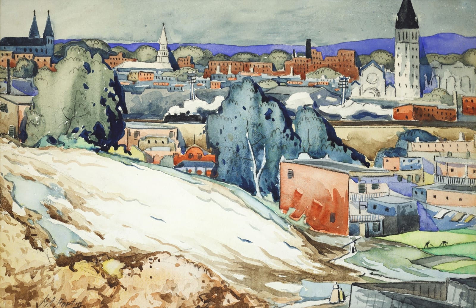 Marc Aurèle Fortin, Vue d’Hochelaga, c 1935