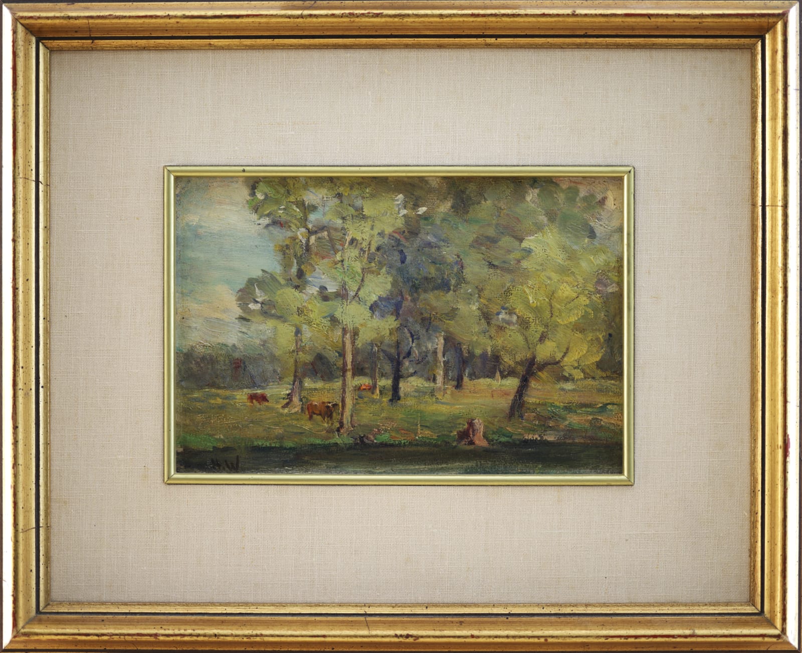 Horatio Walker, Grazing By a Stream, c 1900