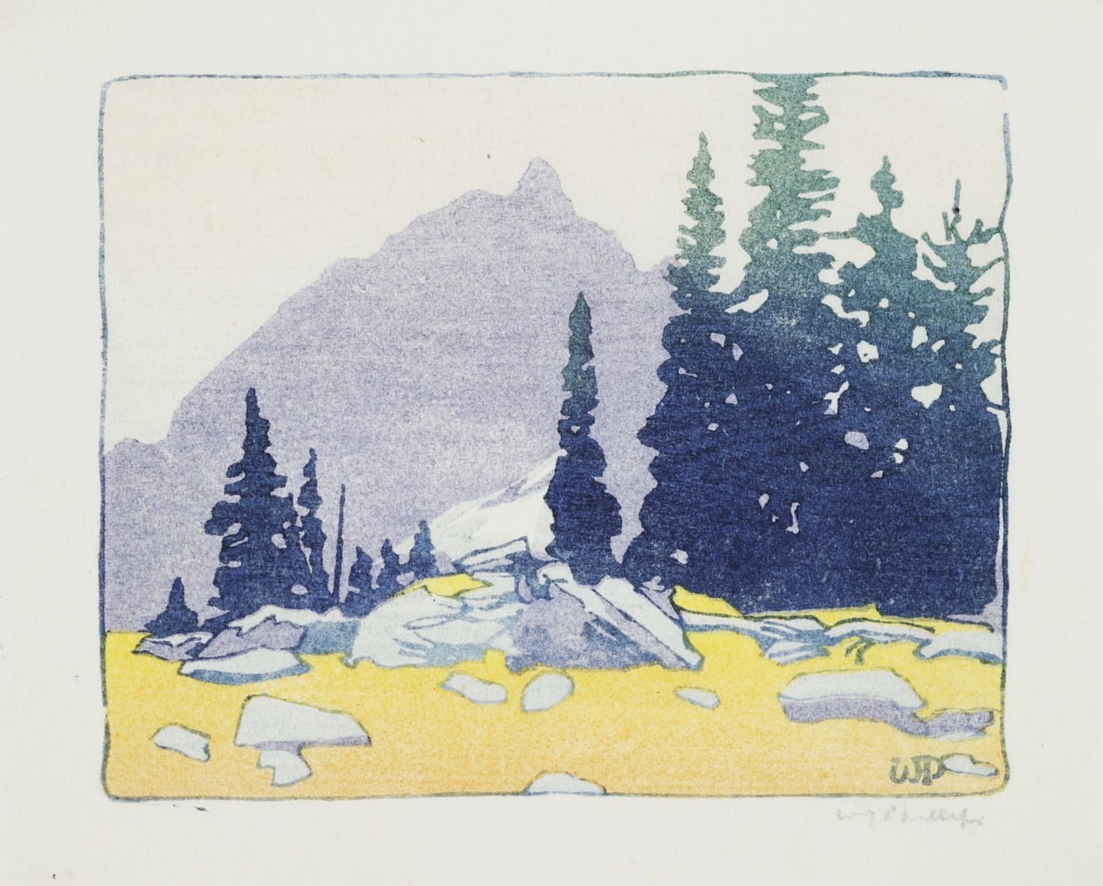 Walter Joseph Phillips, Alpine Meadow, 1926