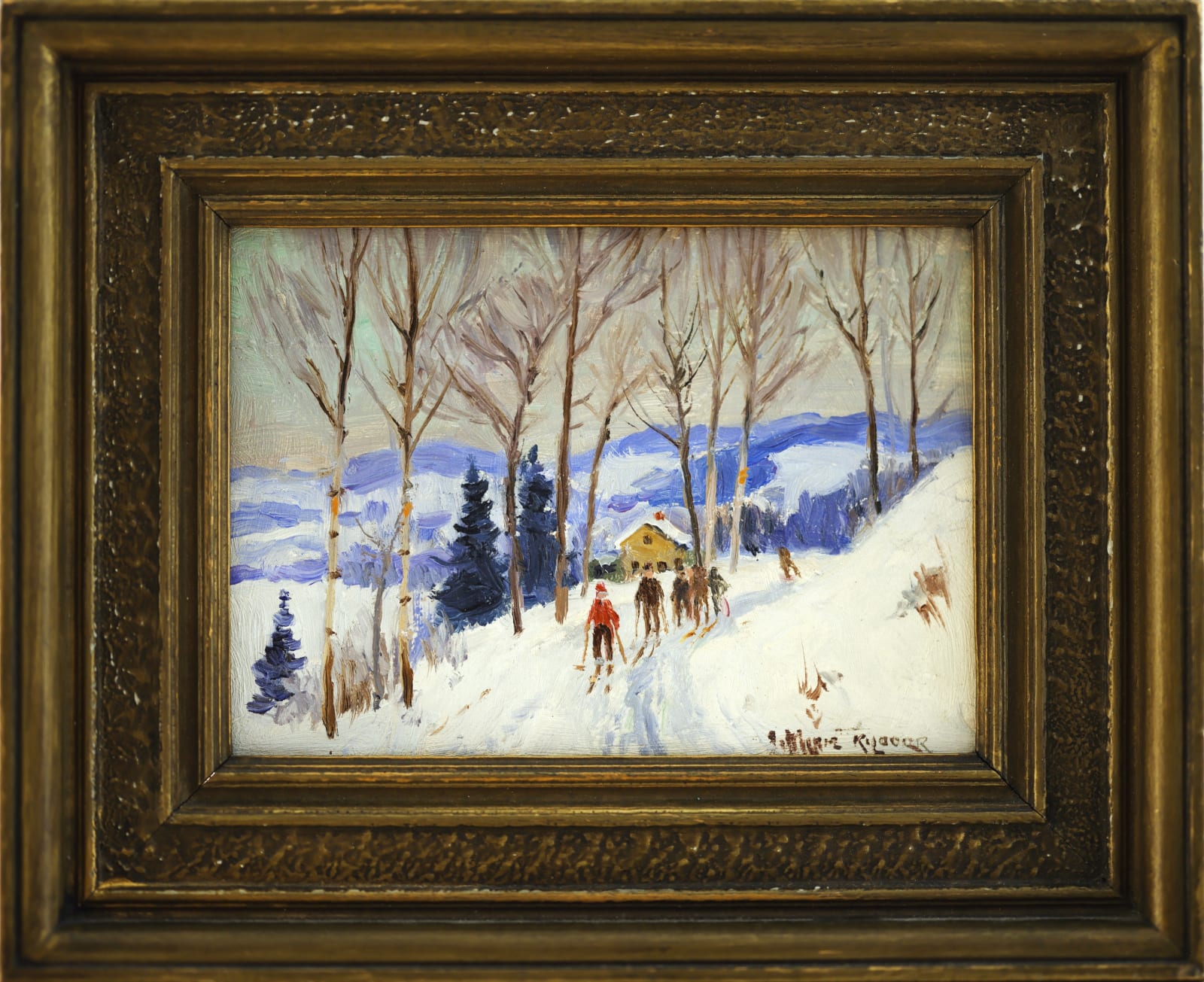 Wilkie Kilgour, Skiing Party, c 1925