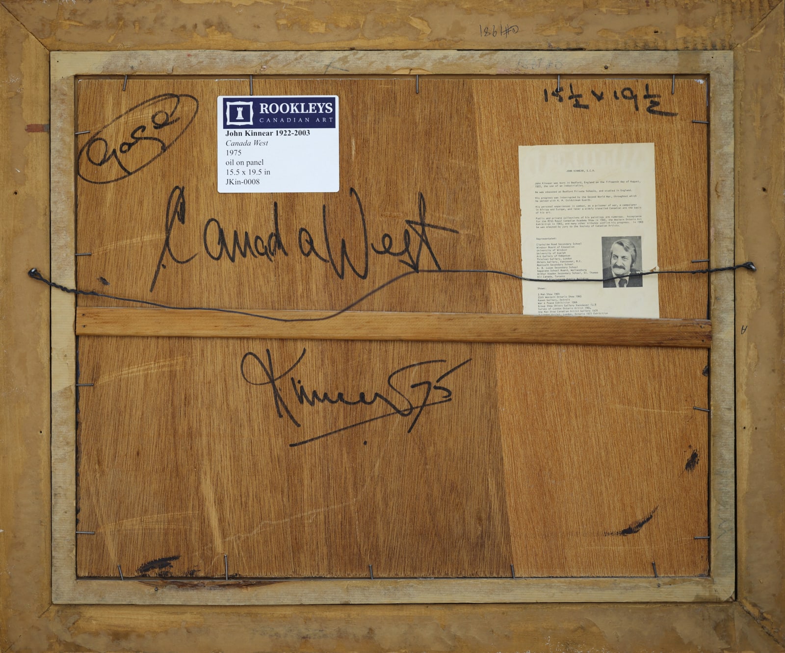 John Kinnear, Canada West, 1975