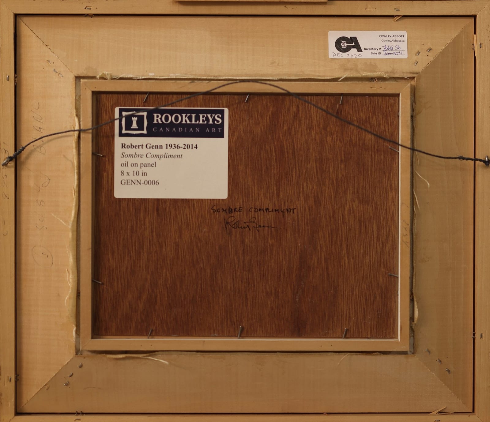 The back of the piece