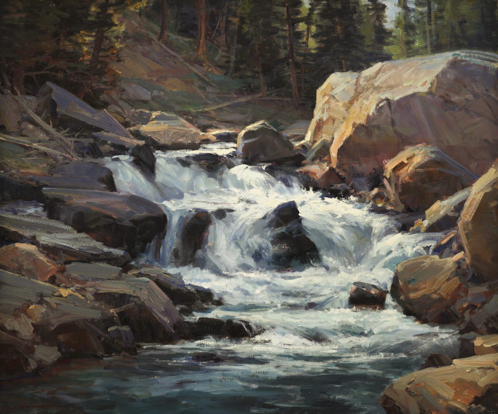 Clyde Aspevig, Rocky Mountain Stream, c 1988