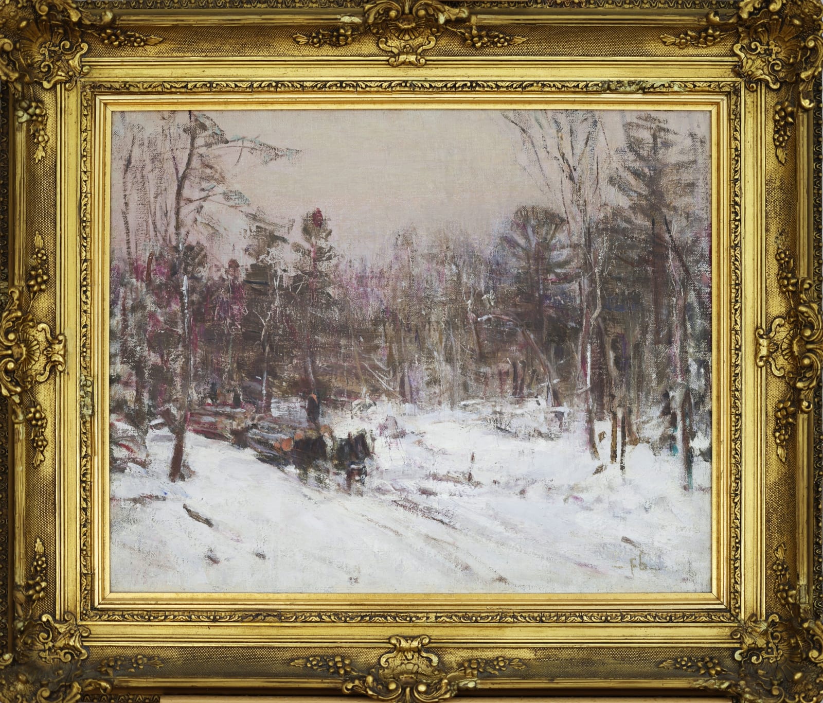 Peleg Franklin Brownell, Pulling the Logs, 1910