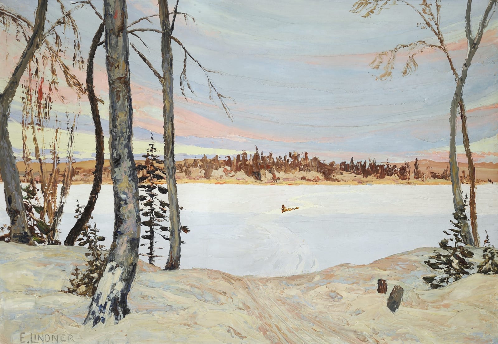 Ernest Lindner, The Winter Trail, 1937