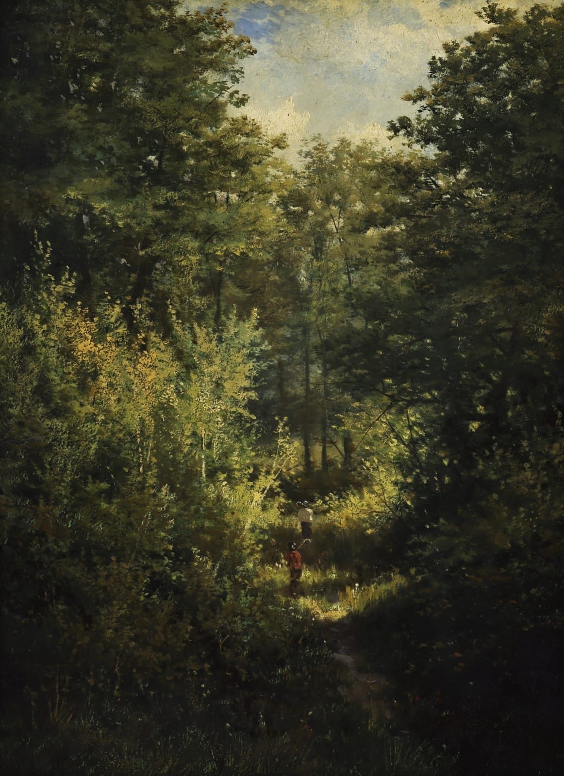 Aaron Allan Edson, Exploring the Bridle Path, Mount Royal, Montreal, c 1880