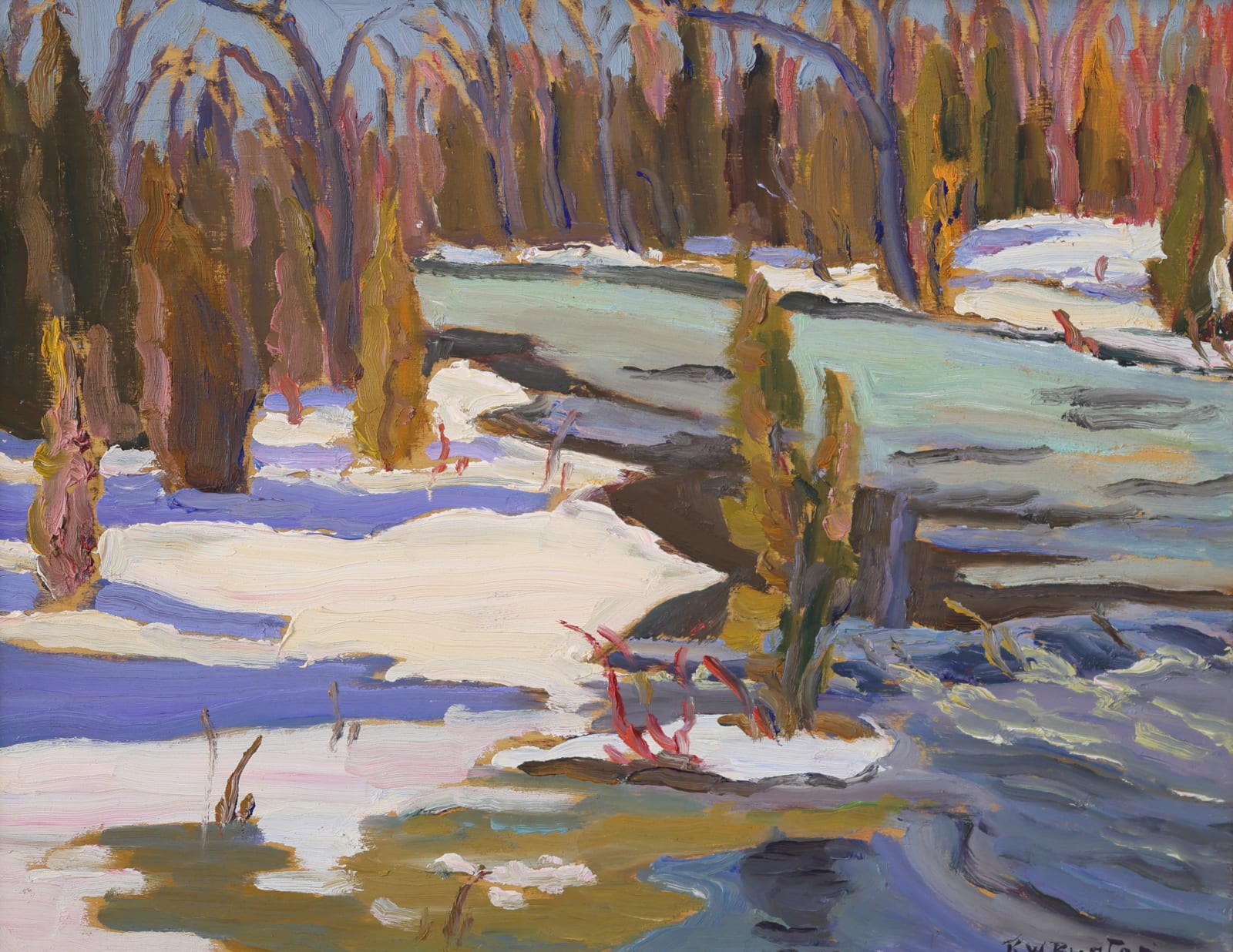 Ralph Burton, Spring Creek, Near Burritts Rapids, ON, 1977