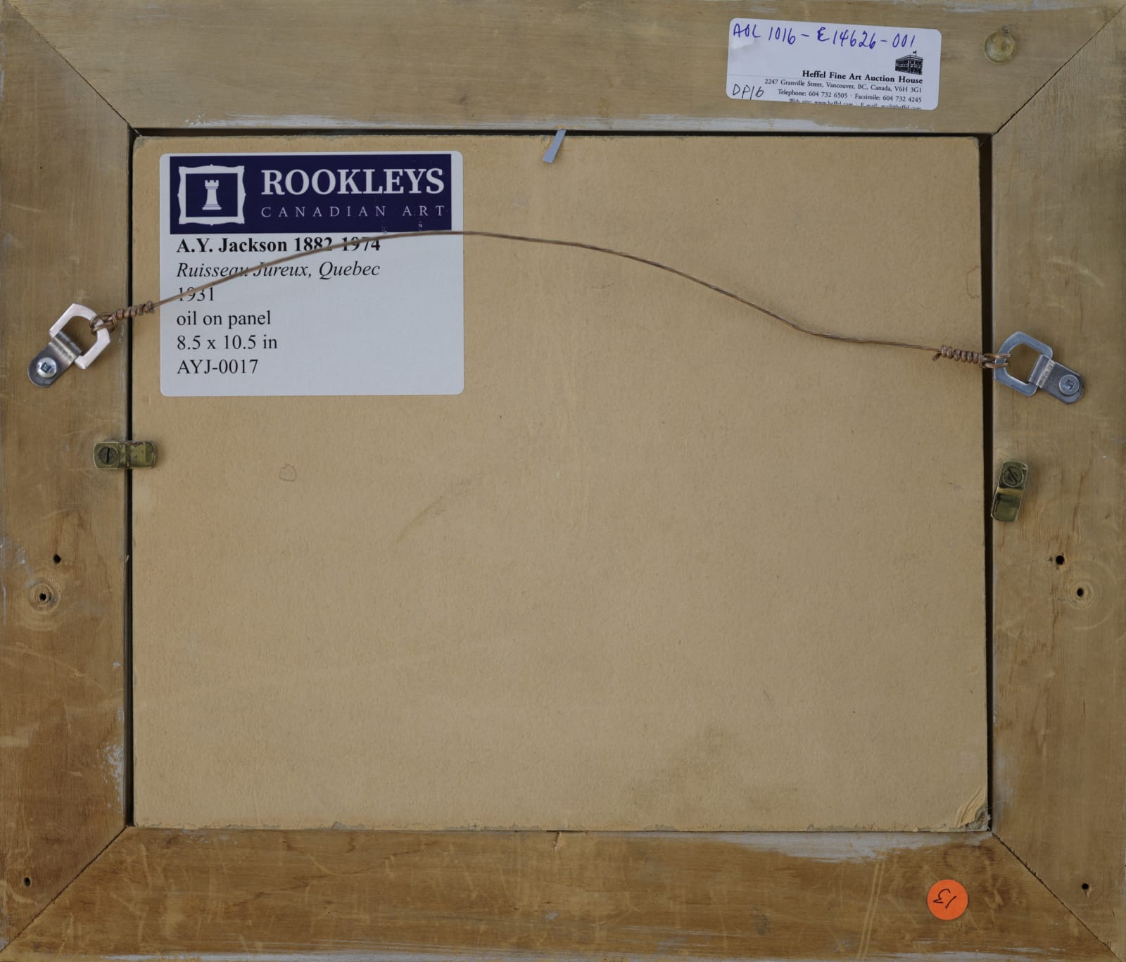 A.Y. Jackson, Ruisseau Jureux, Quebec, 1931