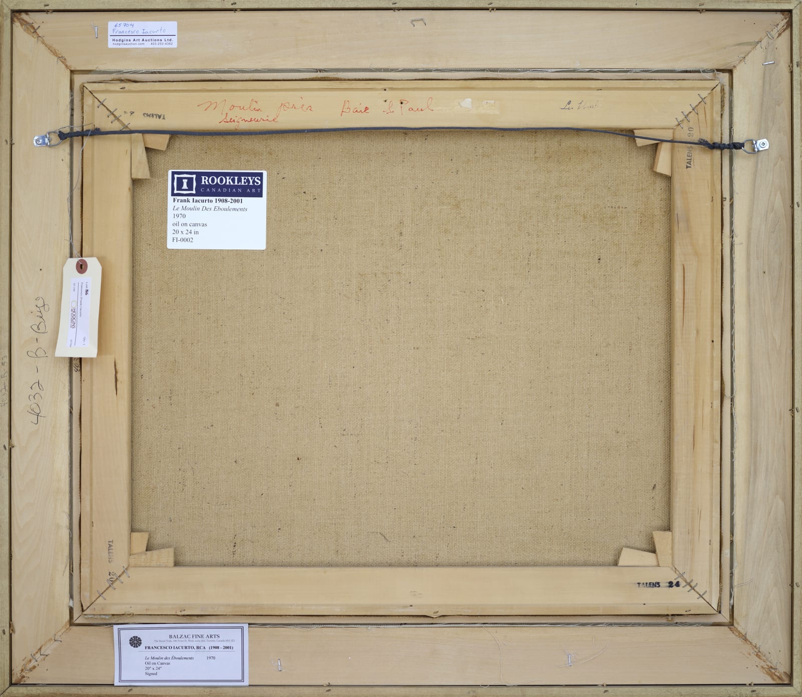 Francesco Iacurto, Le Moulin Des Eboulements, 1970