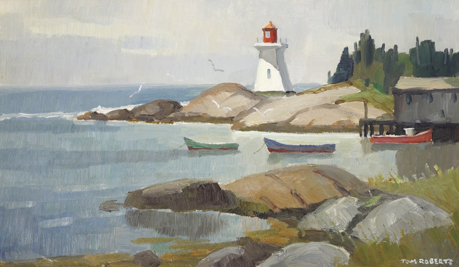 Tom Roberts, Lighthouse at Paddy's Head, c 1970