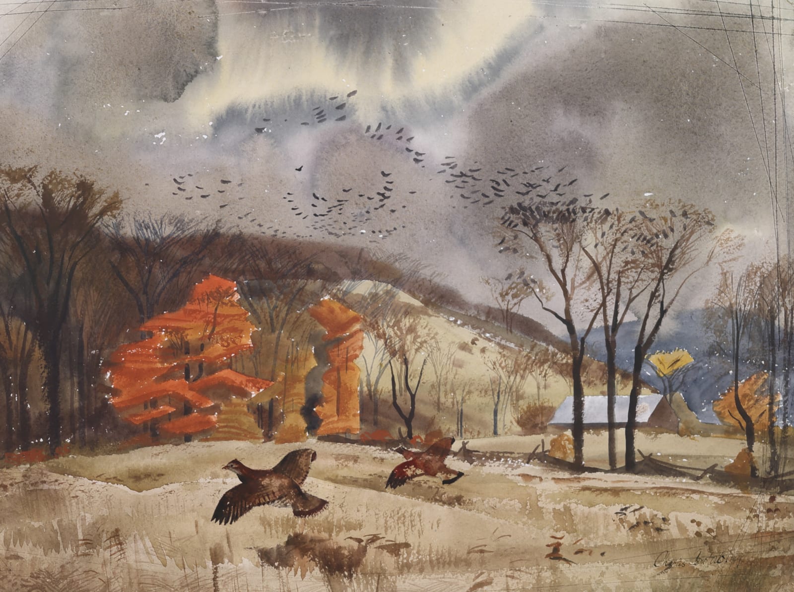 Charles Comfort, Autumn, Haliburton, 1949