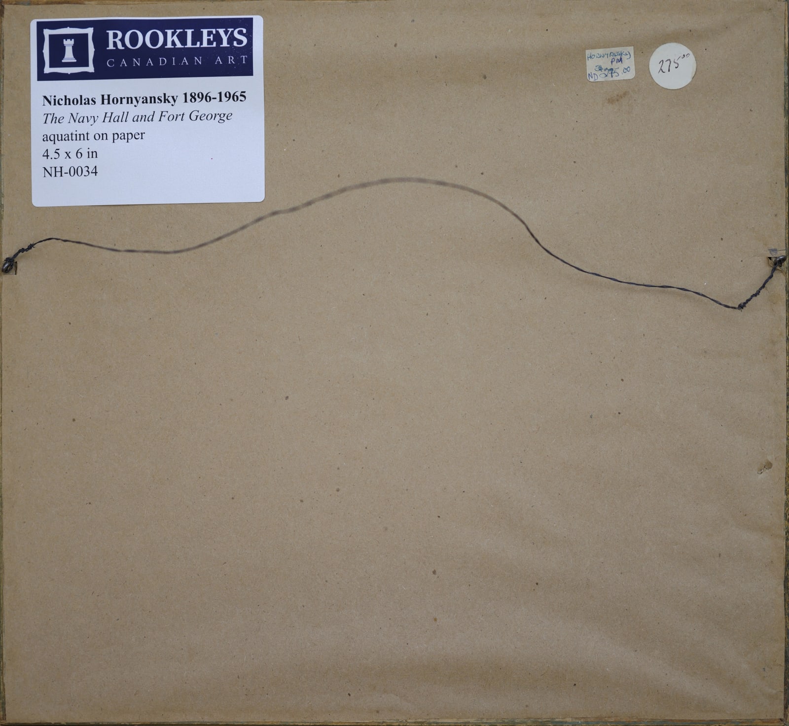 Nicholas Hornyansky, The Navy Hall and Fort George