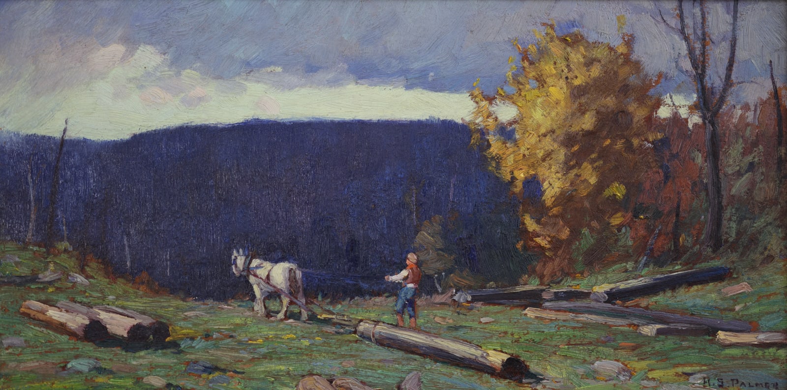 Herbert Sidney Palmer, Hauling the Log