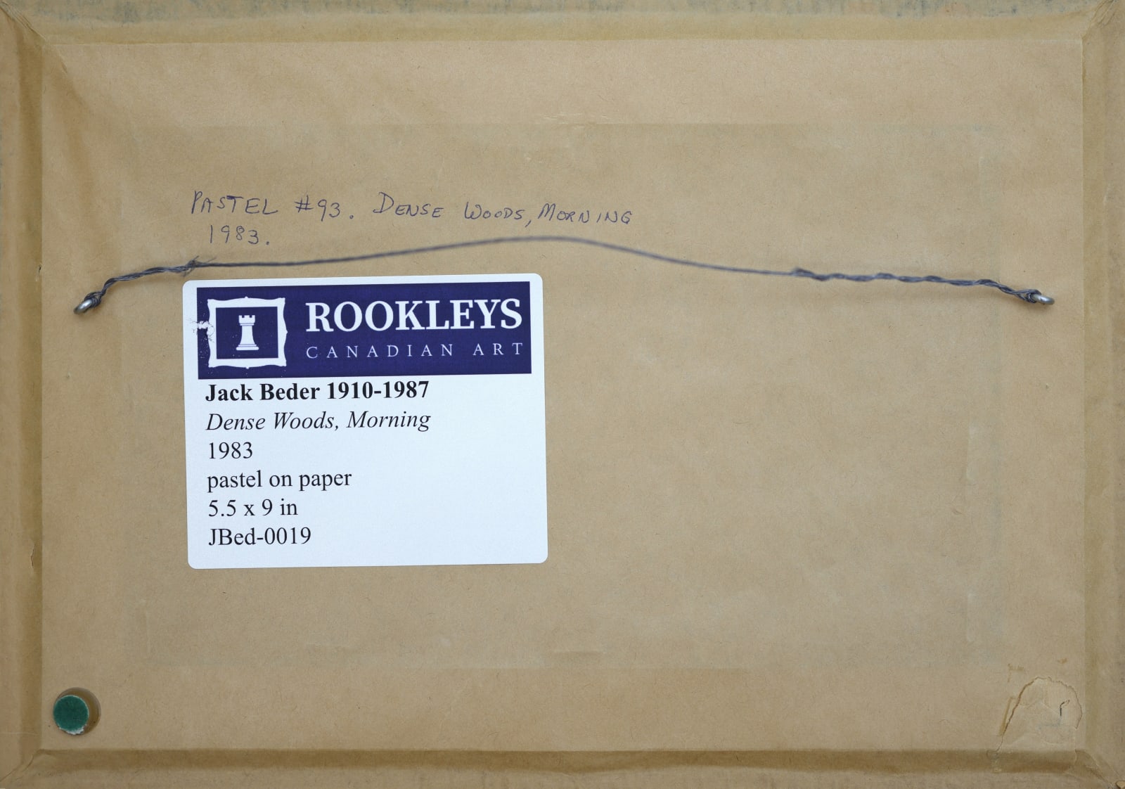 Jack Beder, Dense Woods, Morning, 1983