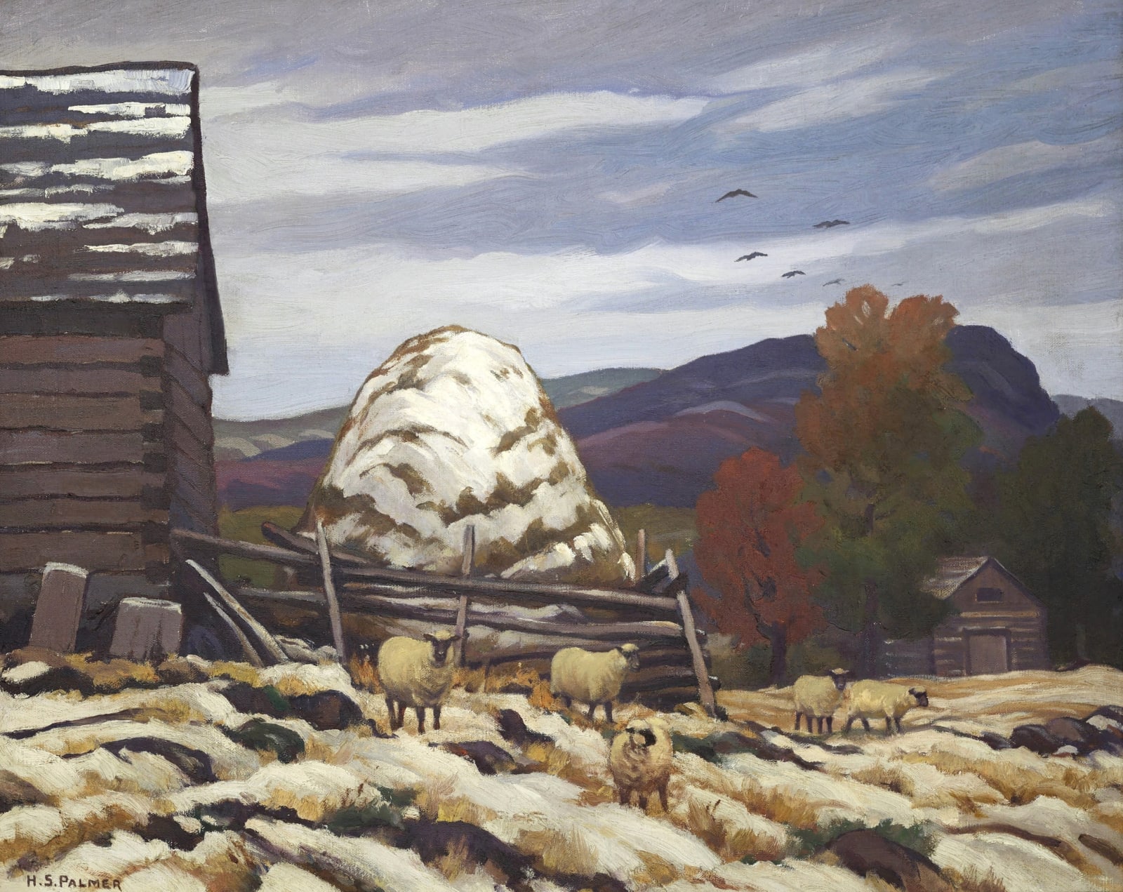 Herbert Sidney Palmer, Early Snow in October, c 1930