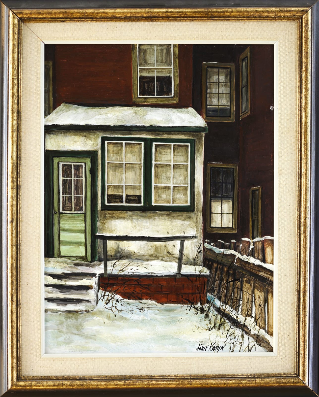 John Kasyn, Stucco Lean-to on River Street, 1967