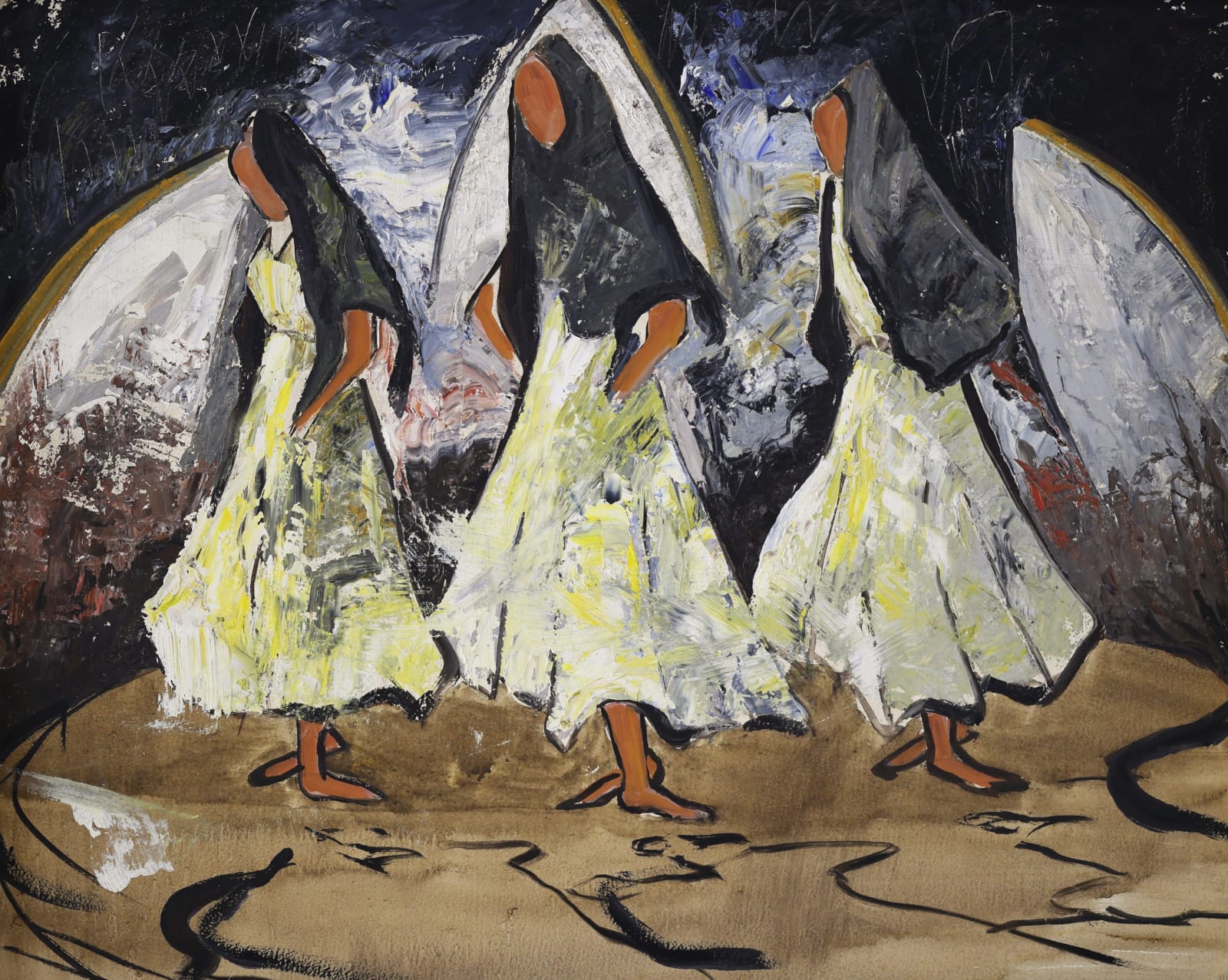 York Wilson, Three Dancers, c 1960