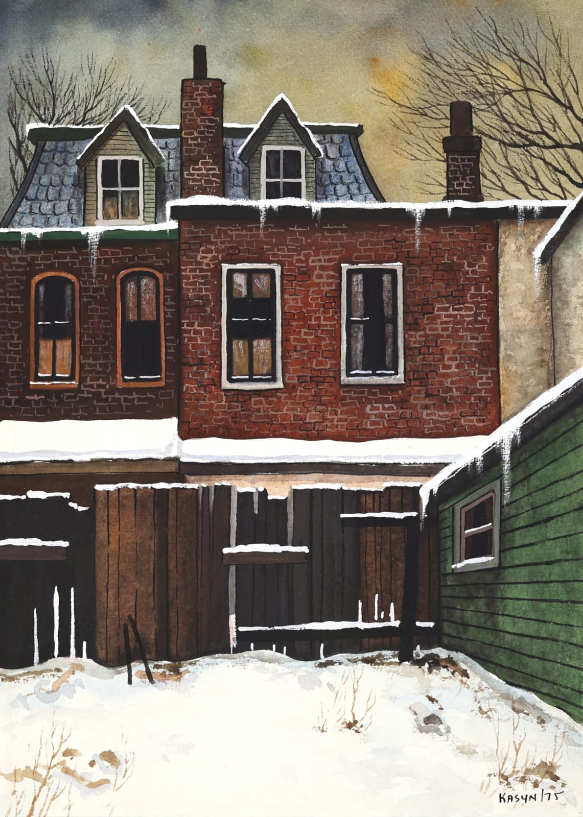 John Kasyn, Montreal Backyard, 1975