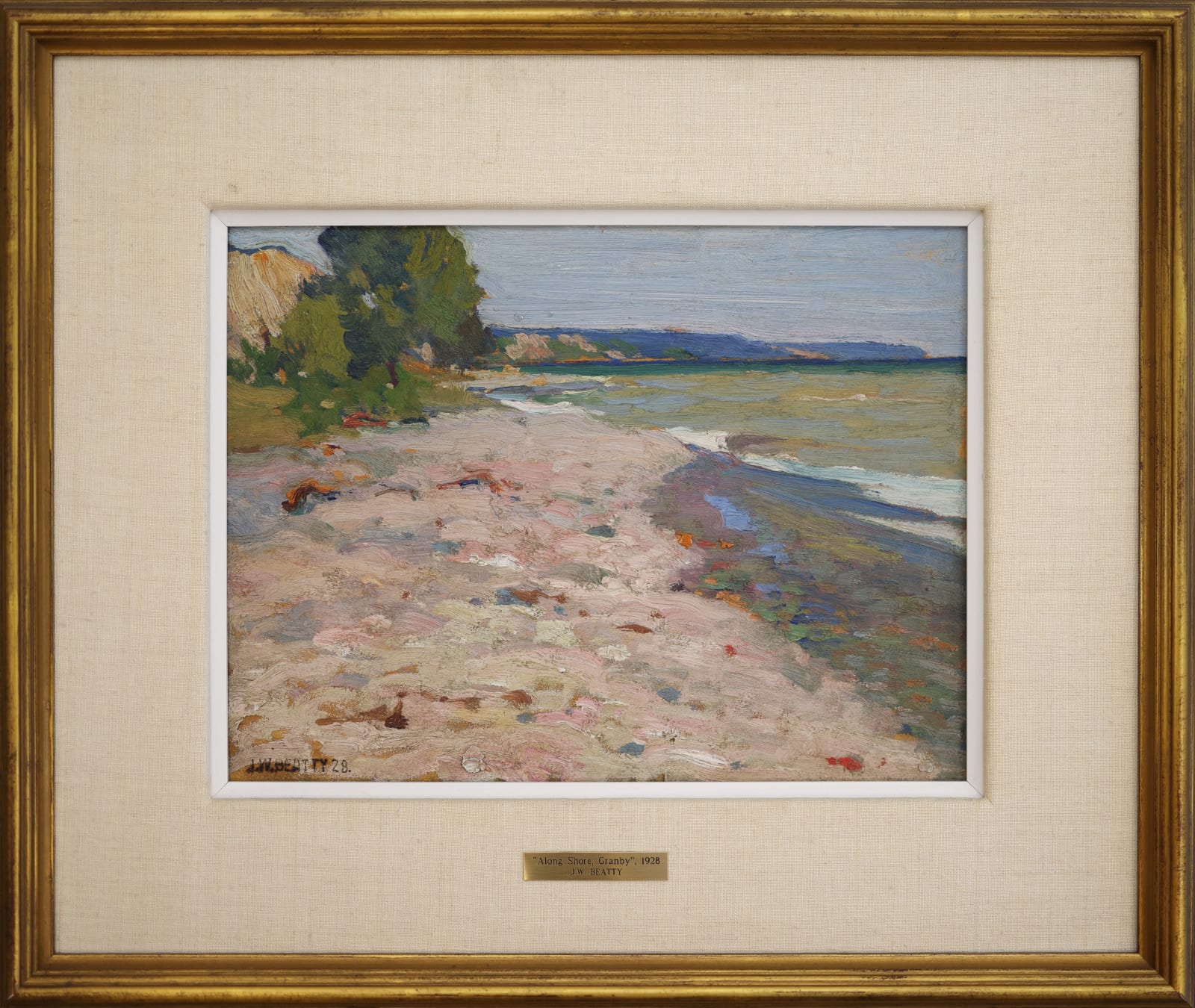 John William Beatty alongshore Granby lake Ontario with frame