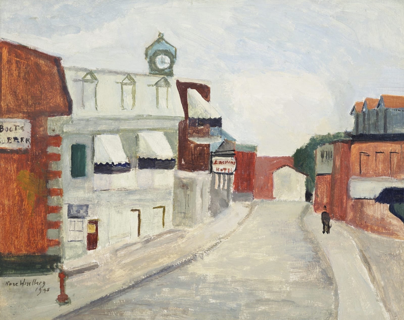 Rose Wiselberg, Street Scene, Lachine, Montreal, 1948