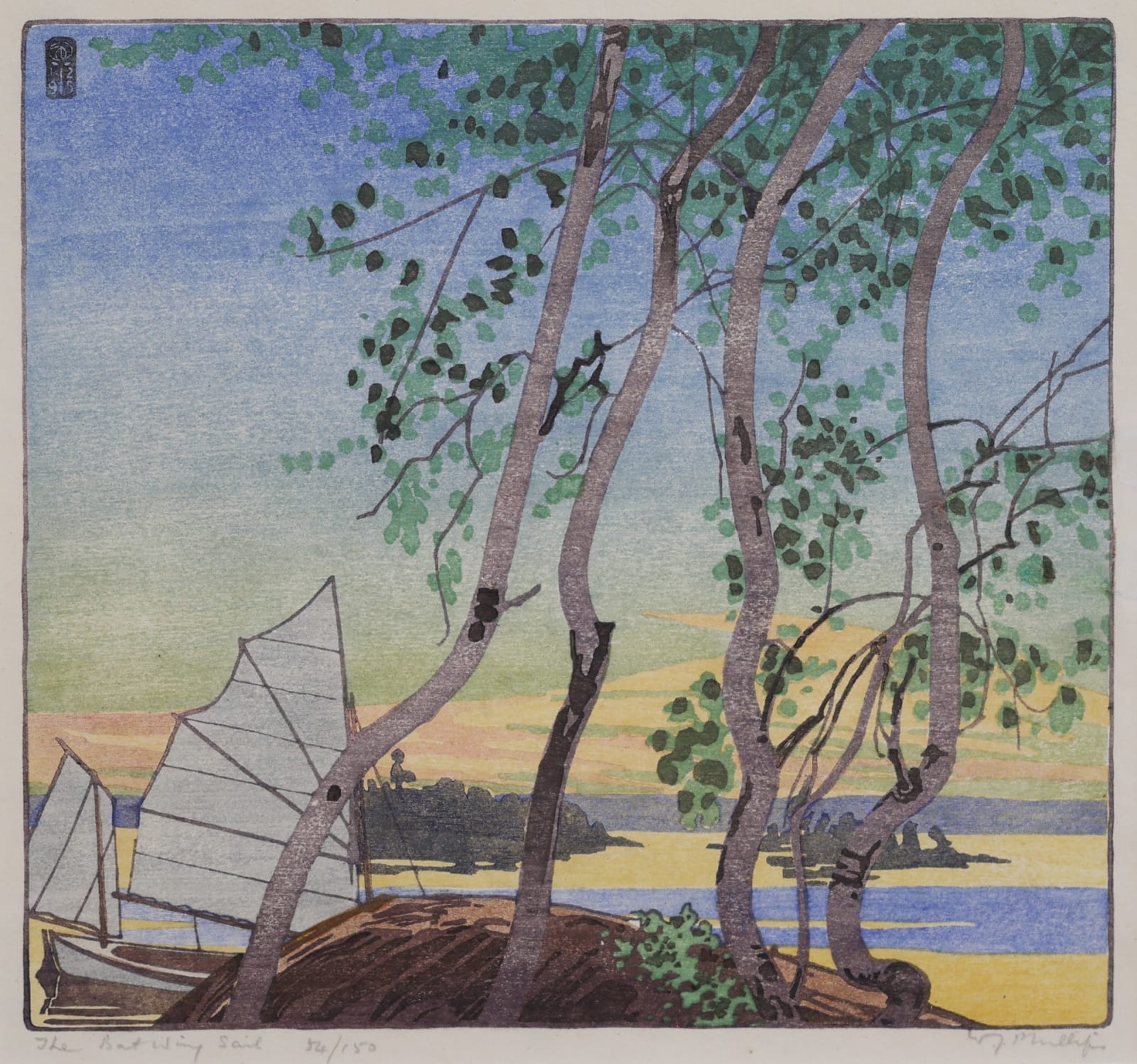 Walter Joseph Phillips, The Batwing Sail, 1925