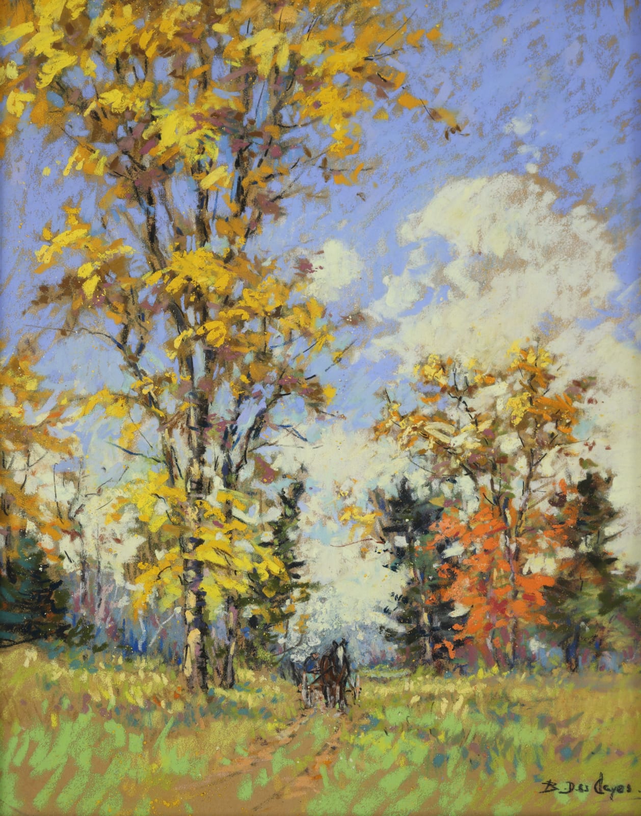 Berthe Des Clayes, Autumn Ride, c 1935