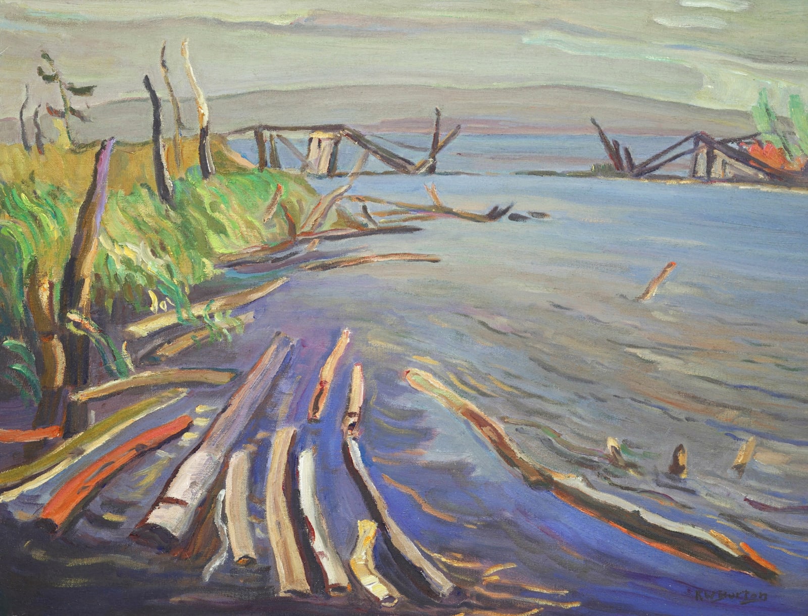 Ralph Burton, The Spruce River, Early September, 1968