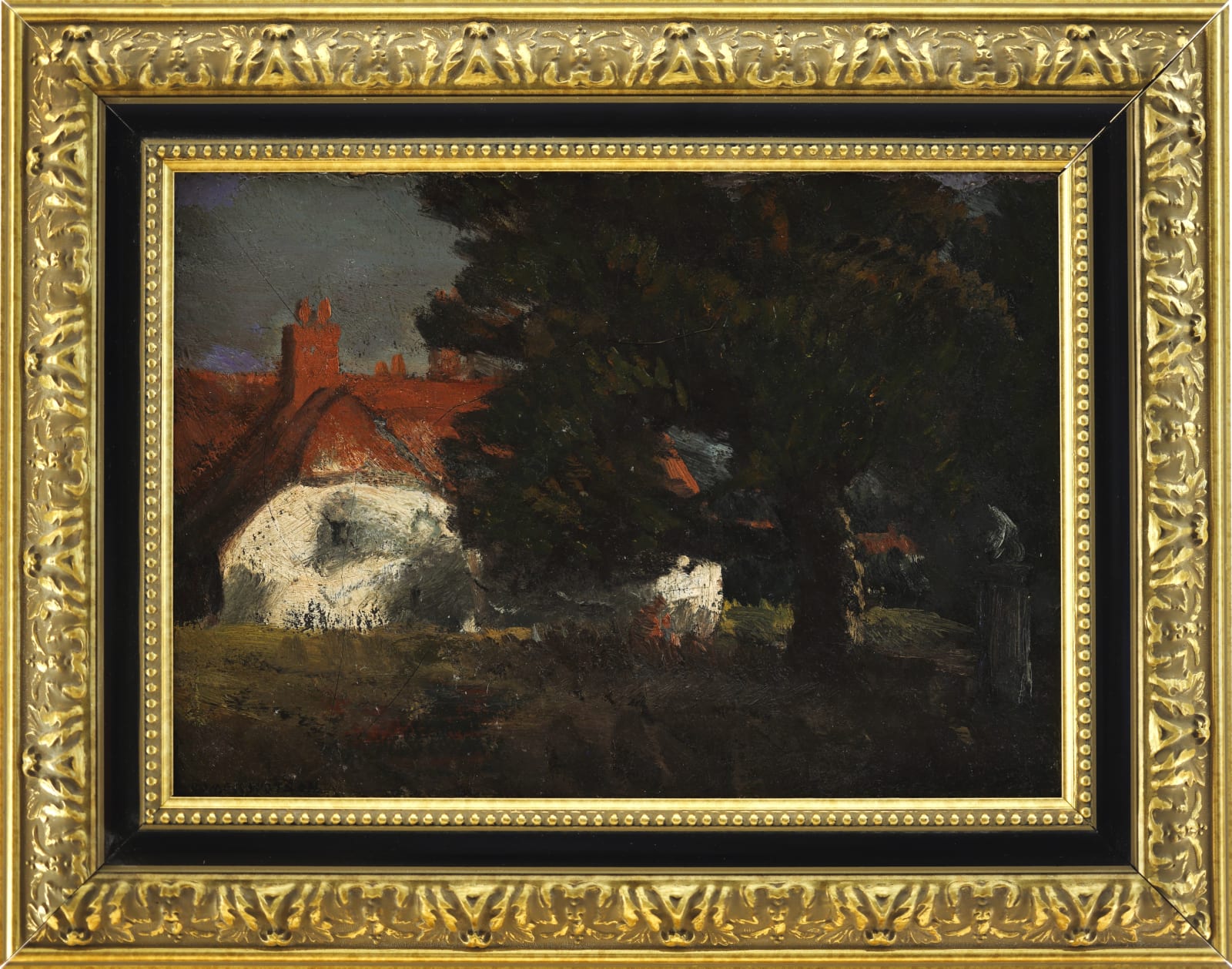 Homer Watson, Oak Tree and Farmhouse, c 1900