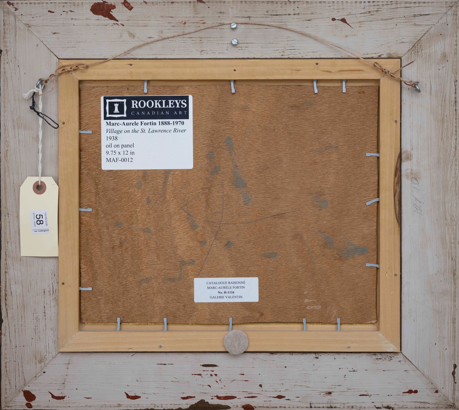 Marc Aurèle Fortin, Village on the St. Lawrence River, 1938