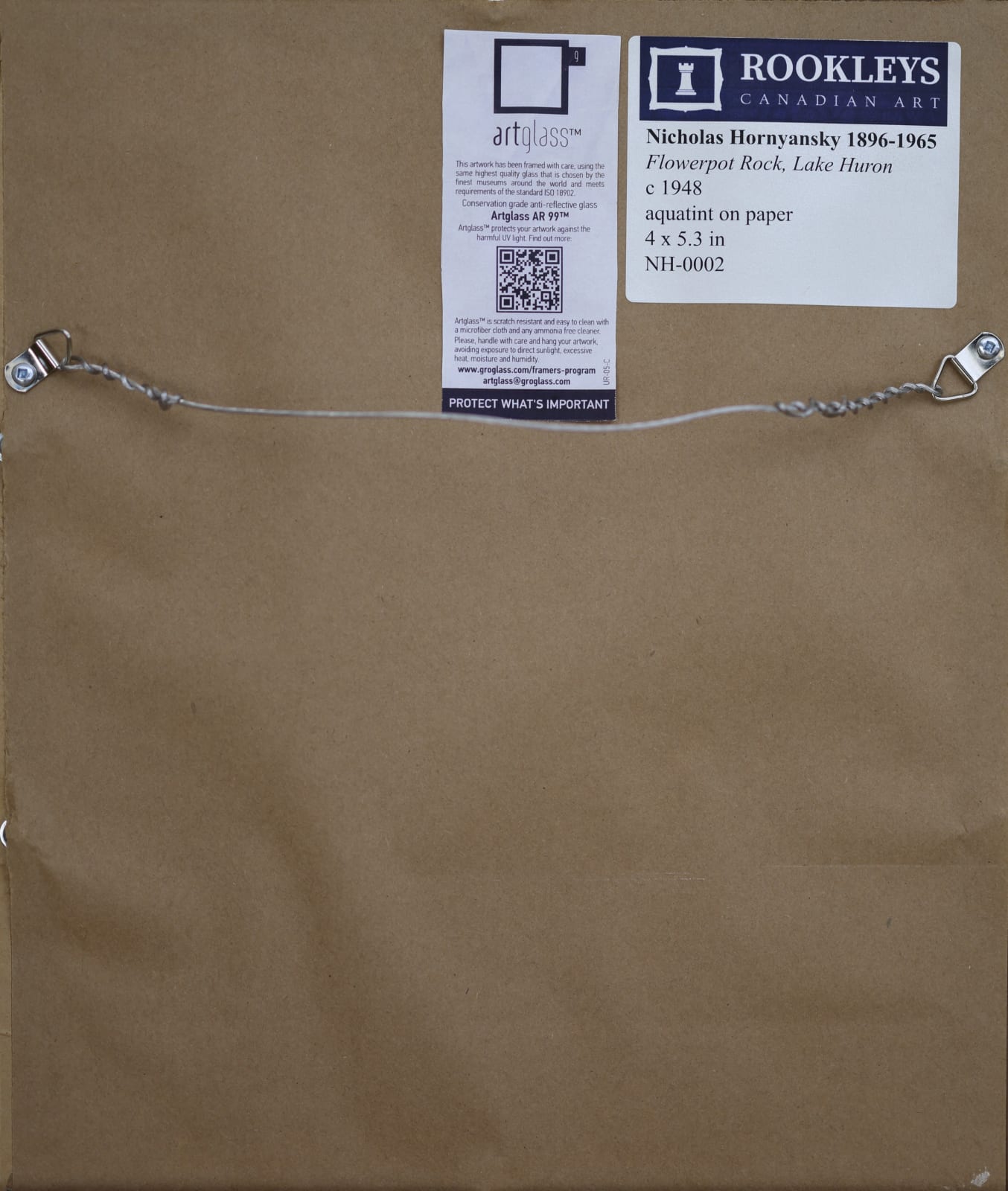 Nicholas Hornyansky, Flowerpot Rock, Lake Huron, c 1948