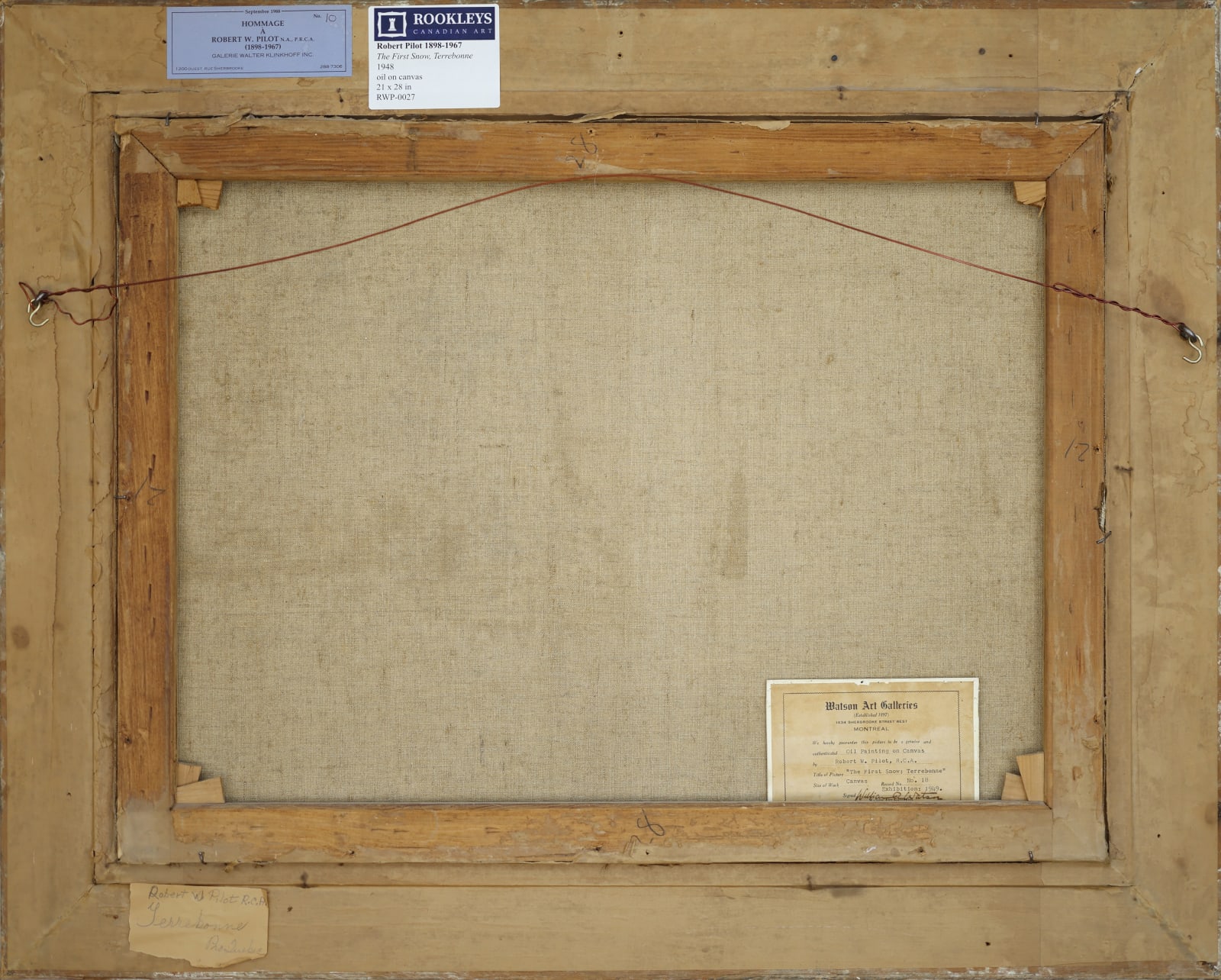 Robert Pilot, The First Snow, Terrebonne, 1948