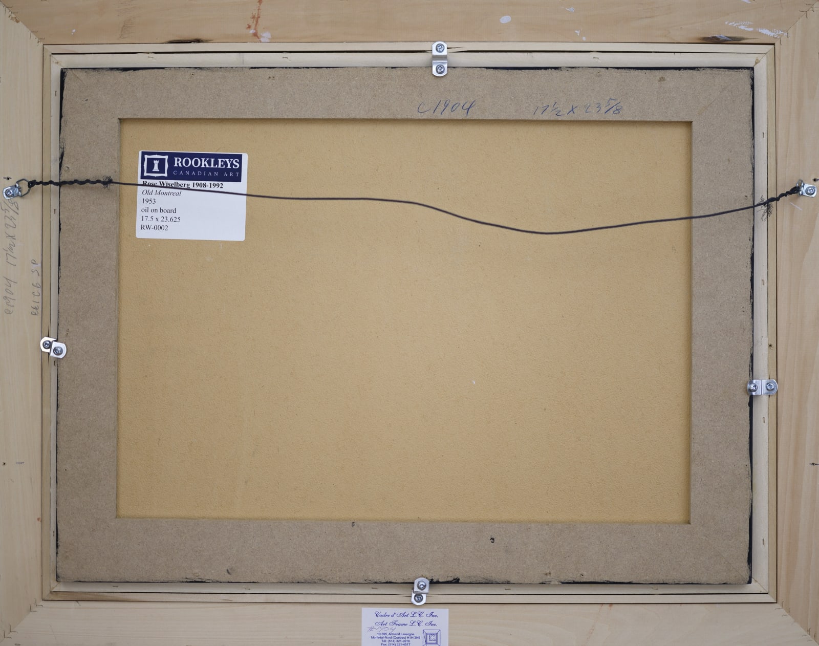 Rose Wiselberg, Old Montreal, 1953