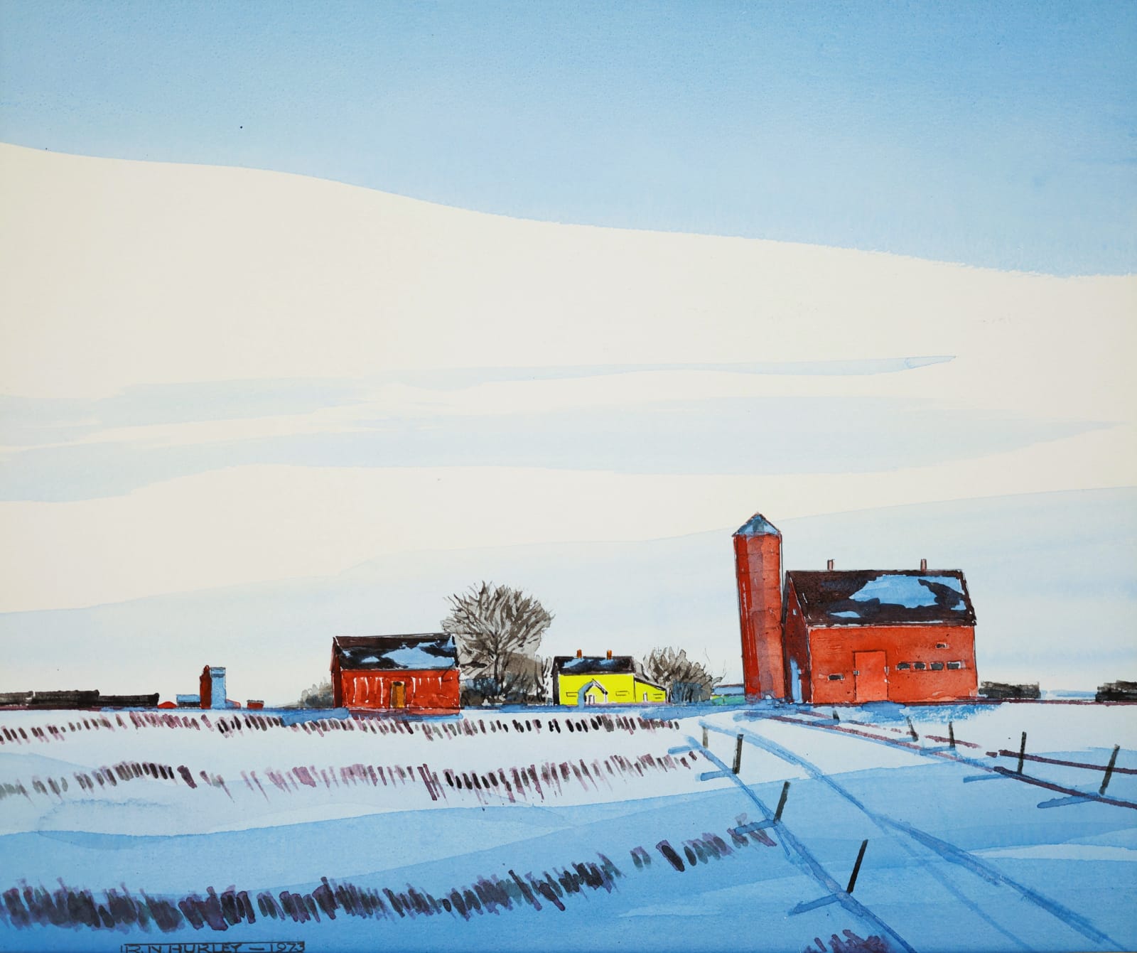 Robert Newton Hurley, Red Barns, 1973