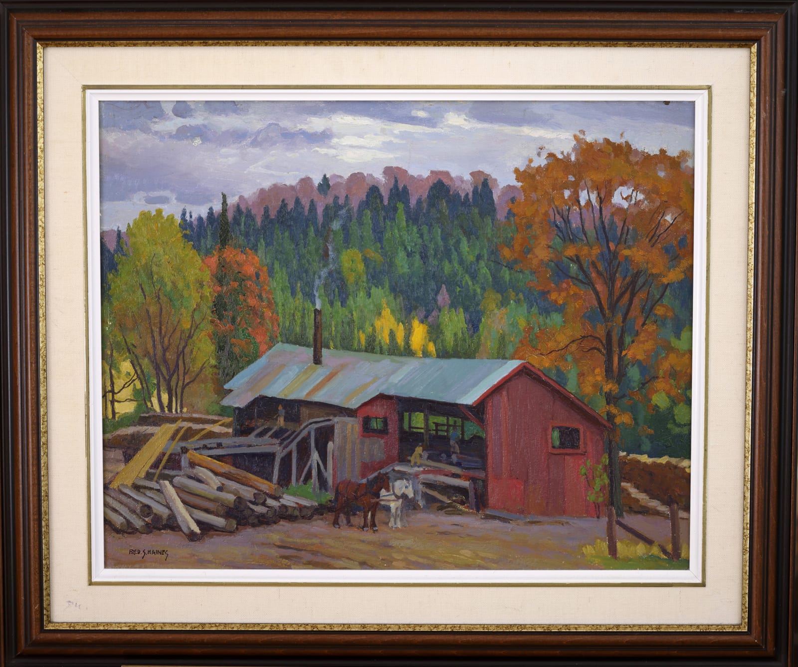 Frederick Stanley Haines, Mill at Wilberforce, 1951