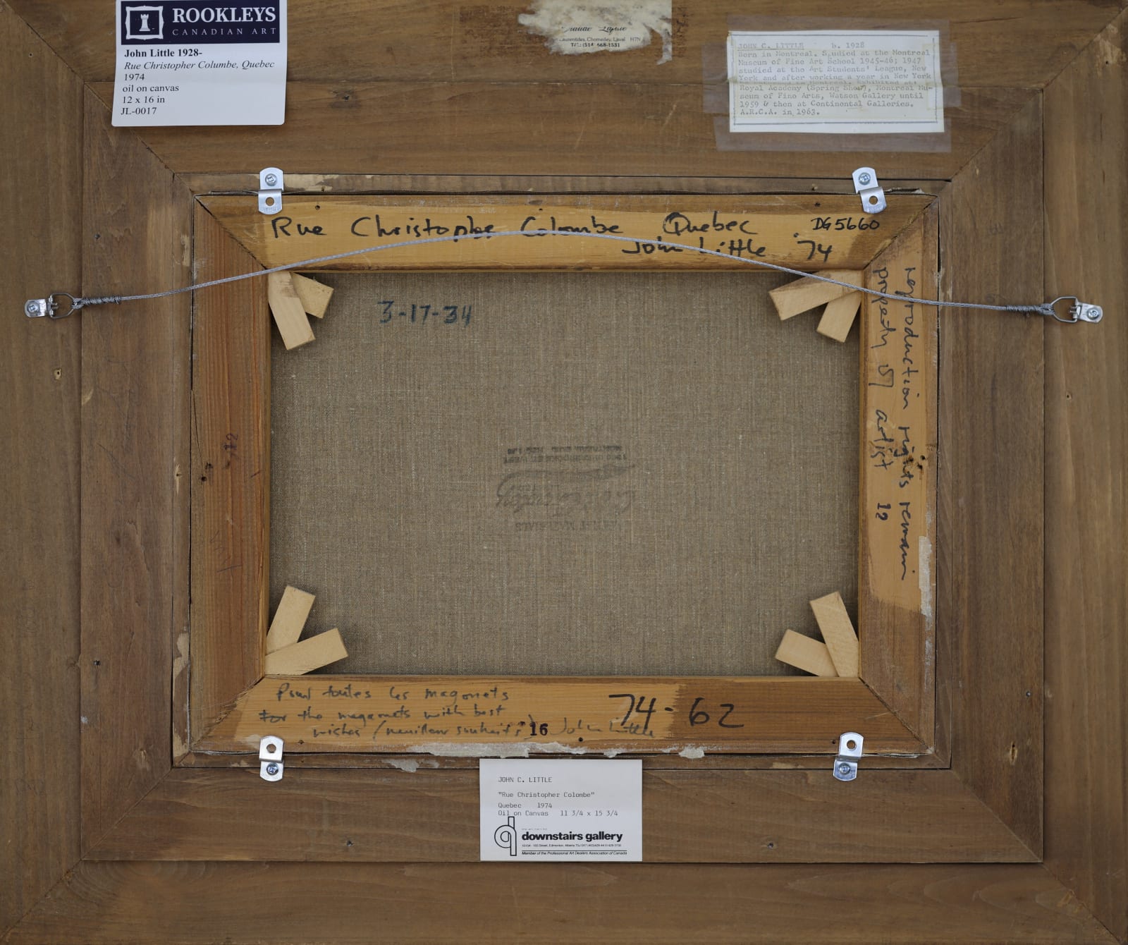 John Little, Rue Christopher Colombe, Quebec, 1974