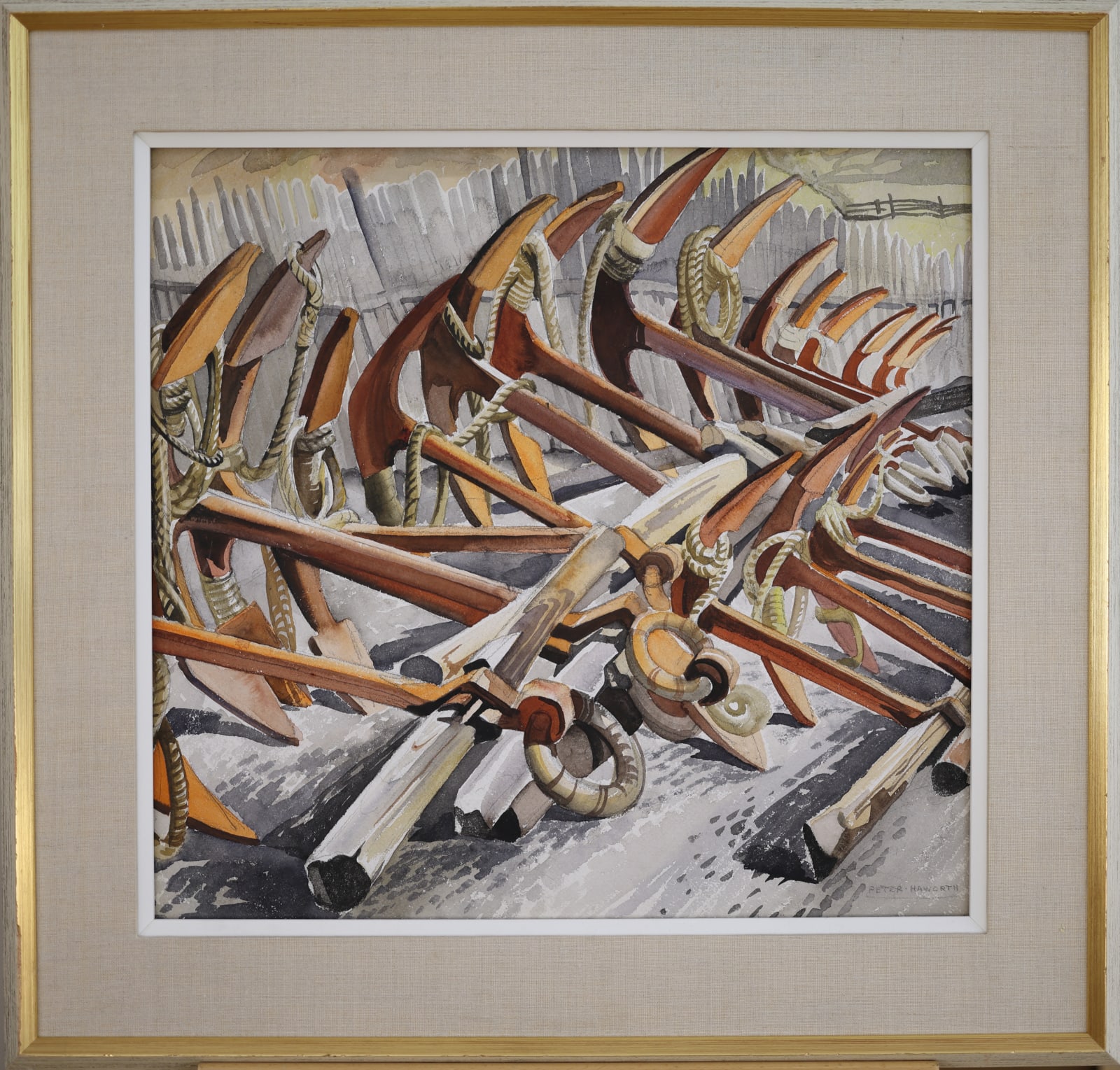 Peter Haworth, Trap Anchors, Barachois, Gaspé, 1941