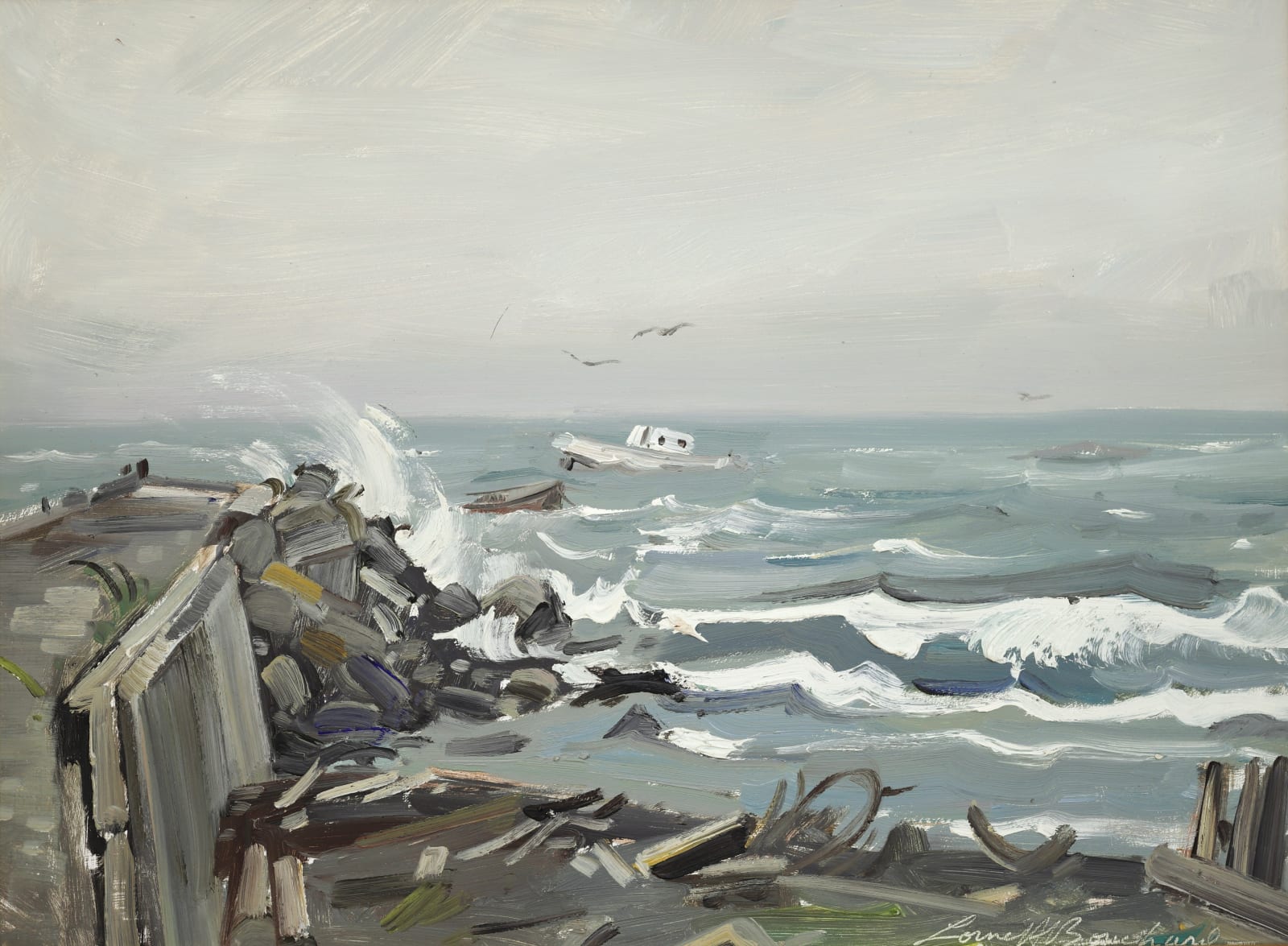 Lorne Bouchard, Rough Weather, St. Flavie, 1972