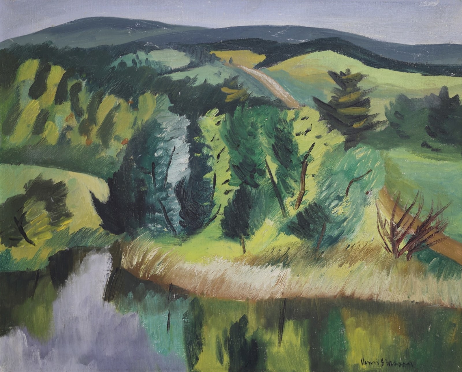 Henri Masson, Green Hills, 1950