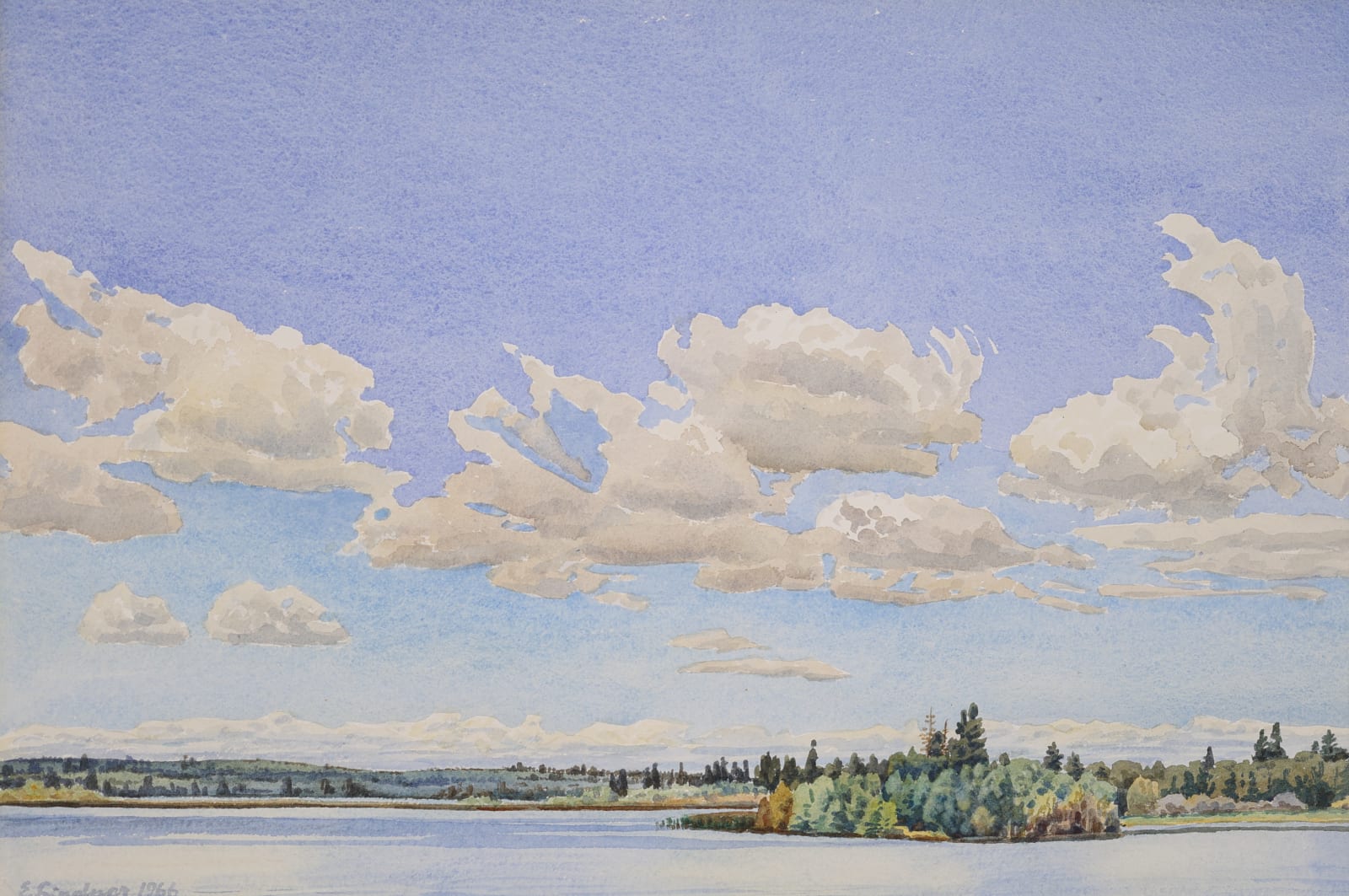 Ernest Lindner, Emma Lake, SK, 1966