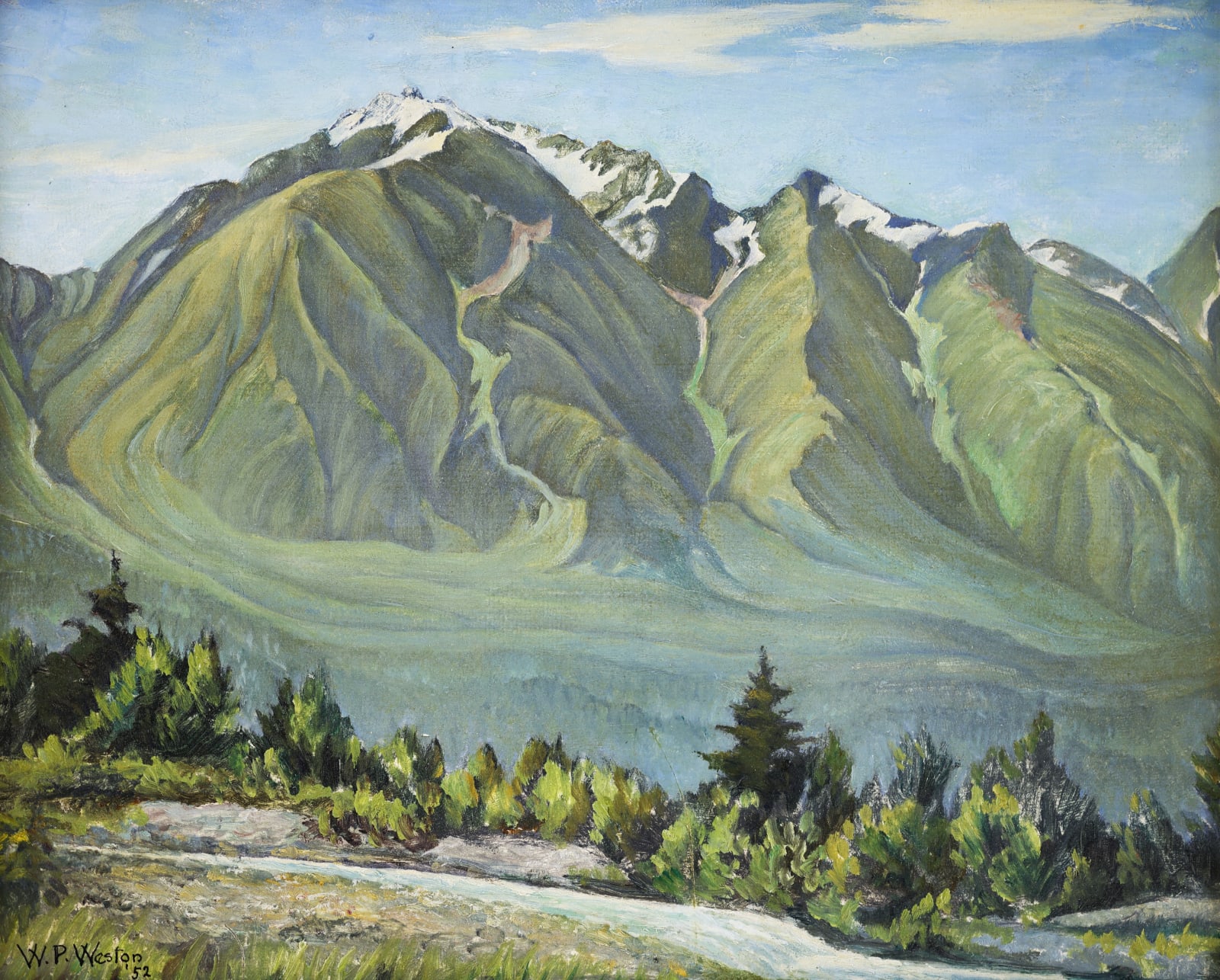 William Percy Weston, Hills of New Denver, B.C, 1952