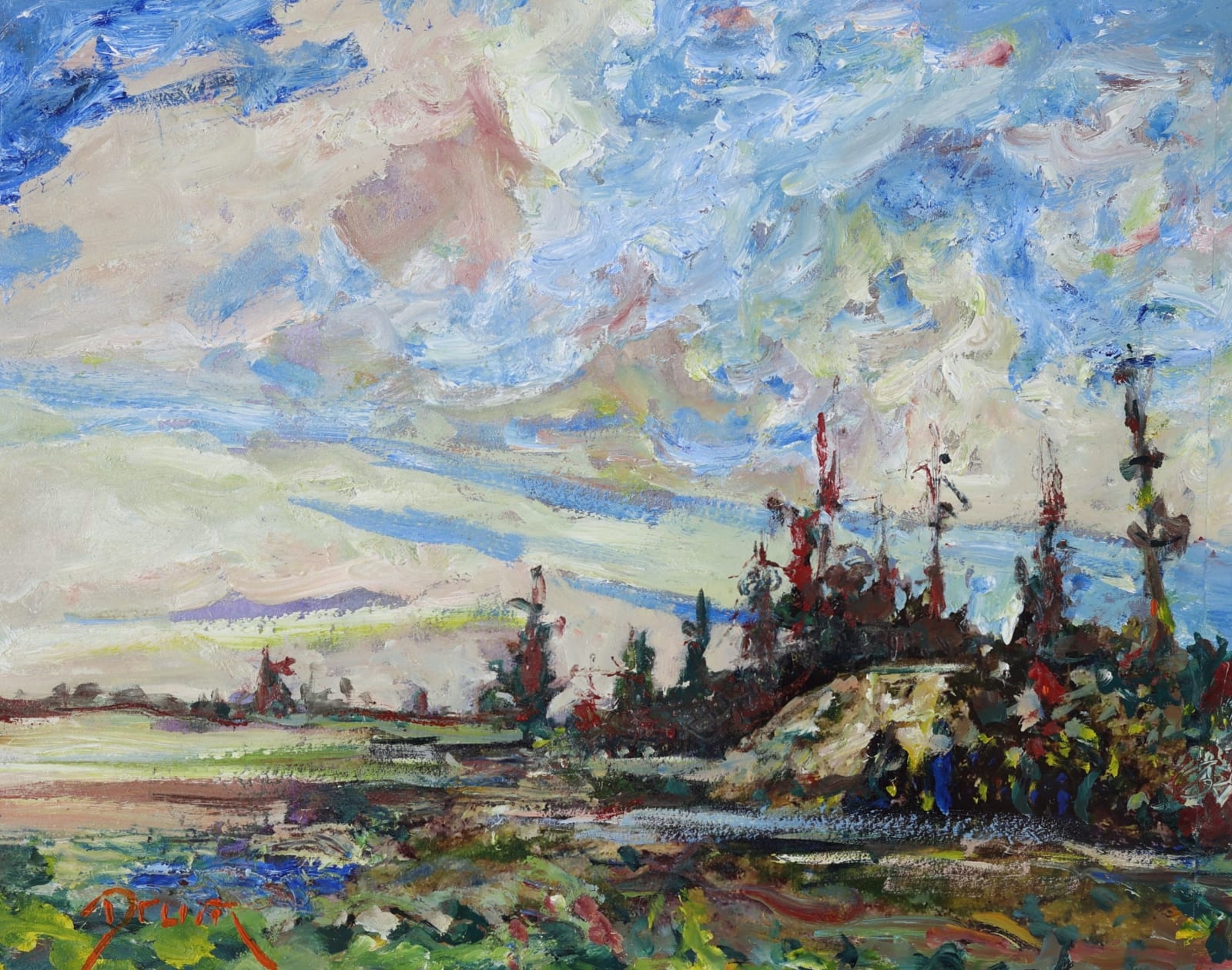 David Drum, On the Road to Port Colborne, near the Quarry, 2024