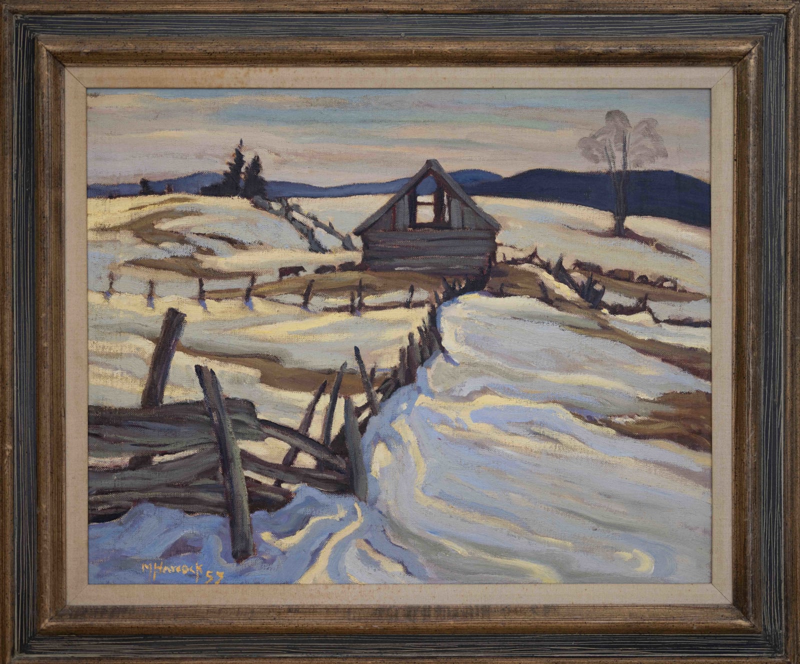 Maurice Haycock, Old Barn, Near Gracefield, Quebec, 1957