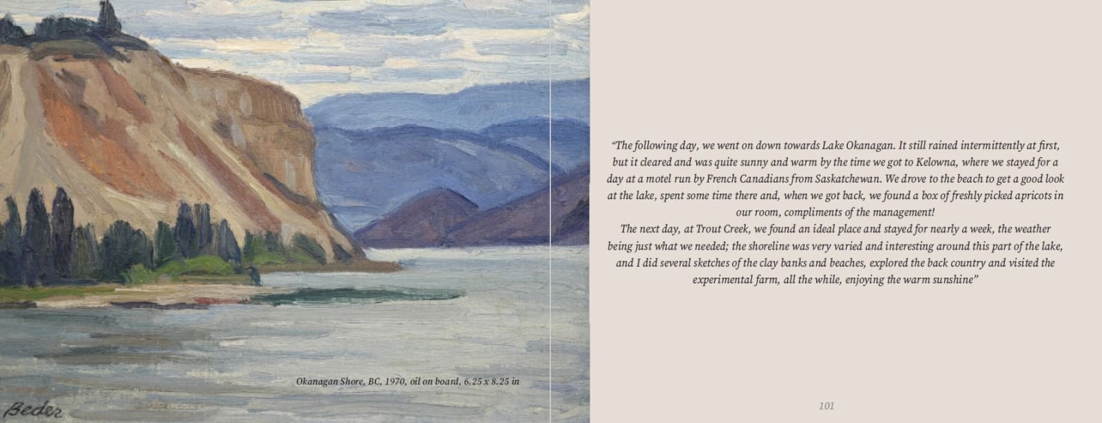 Jack Beder, Okanagan Shore, BC, 1970